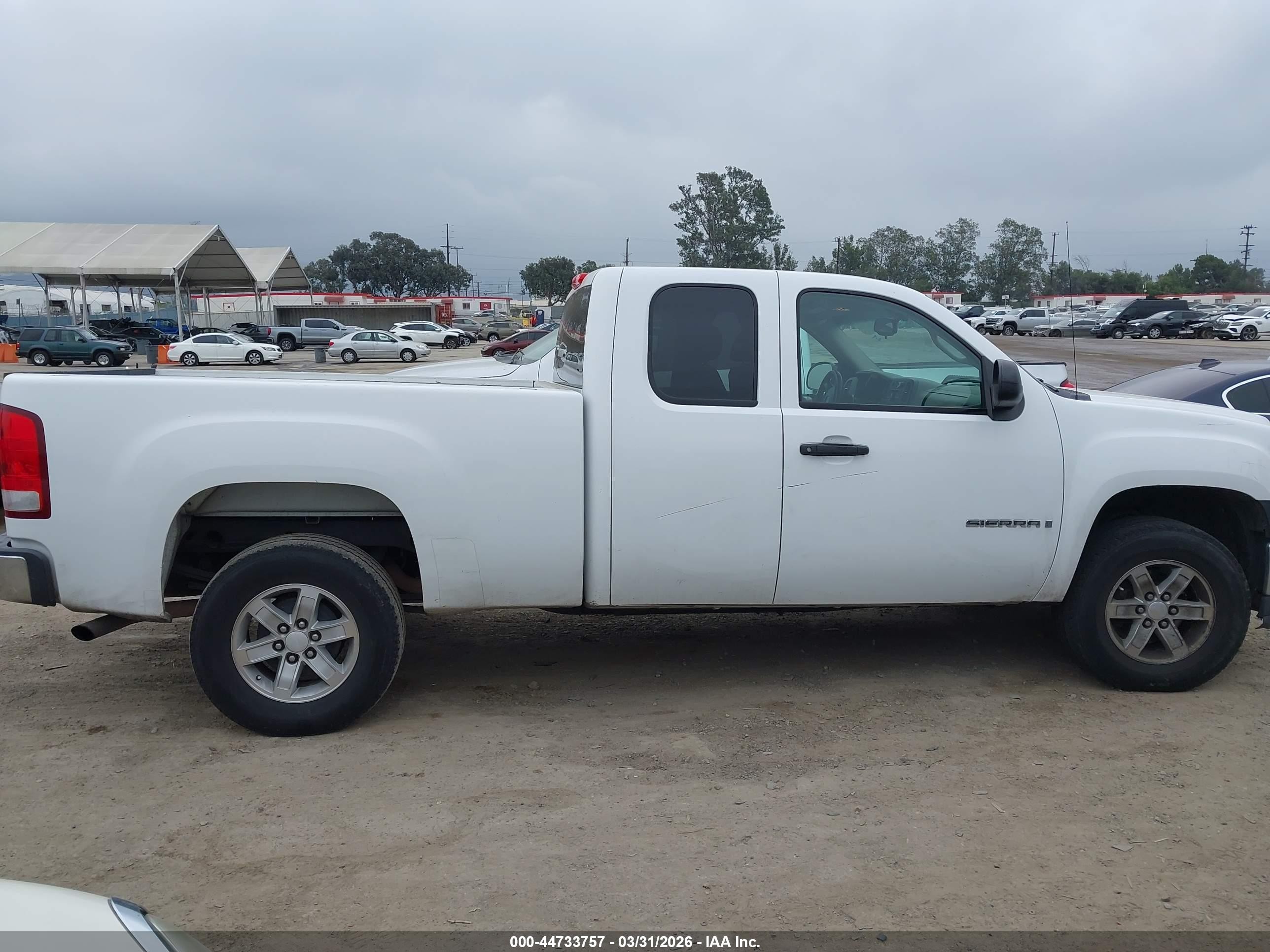 2009 Gmc Sierra 1500 Work Truck White vin: 1GTEC19X09Z134969