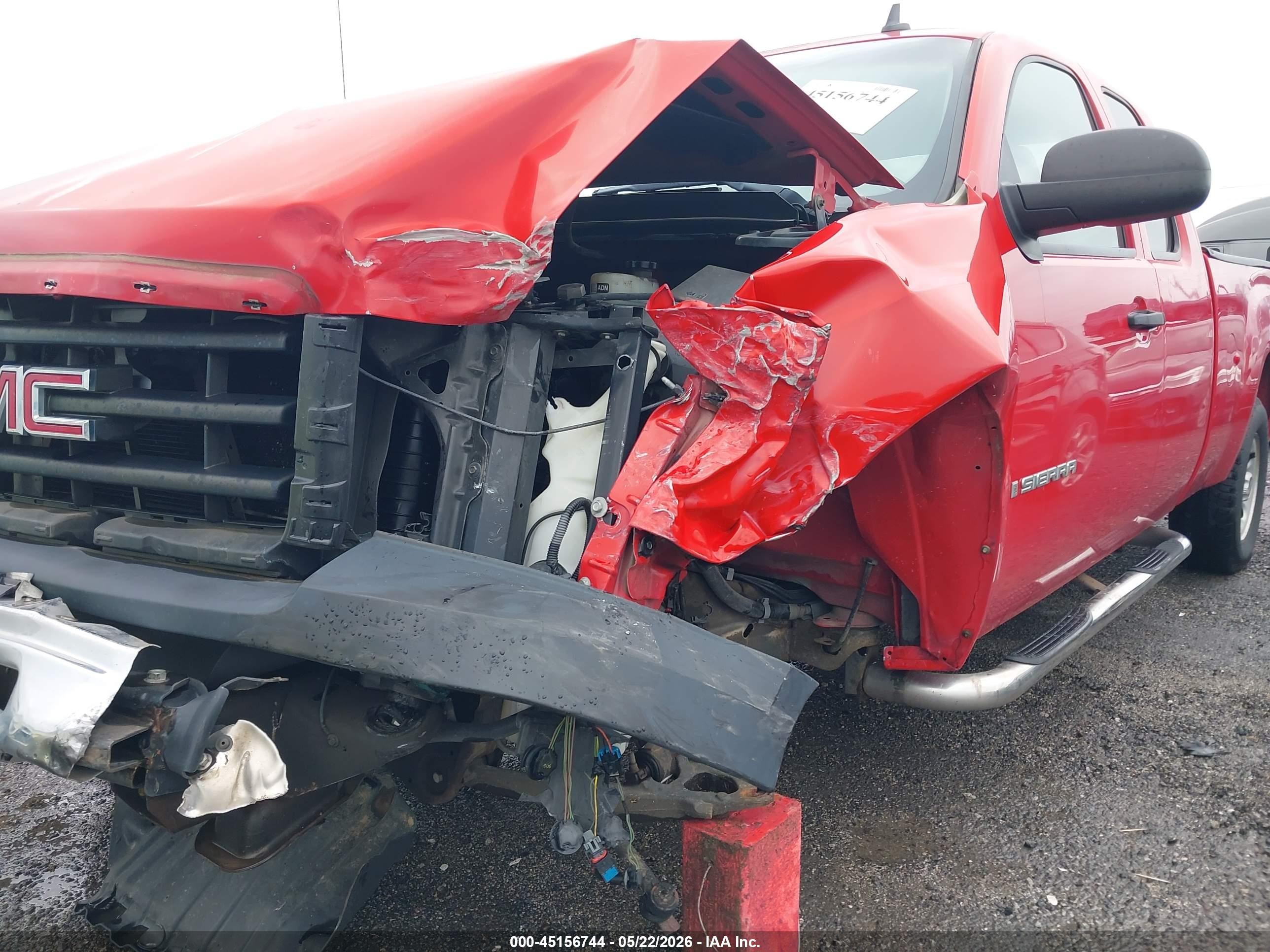 2009 Gmc Sierra 1500 Work Truck Red vin: 1GTEC19X09Z196372