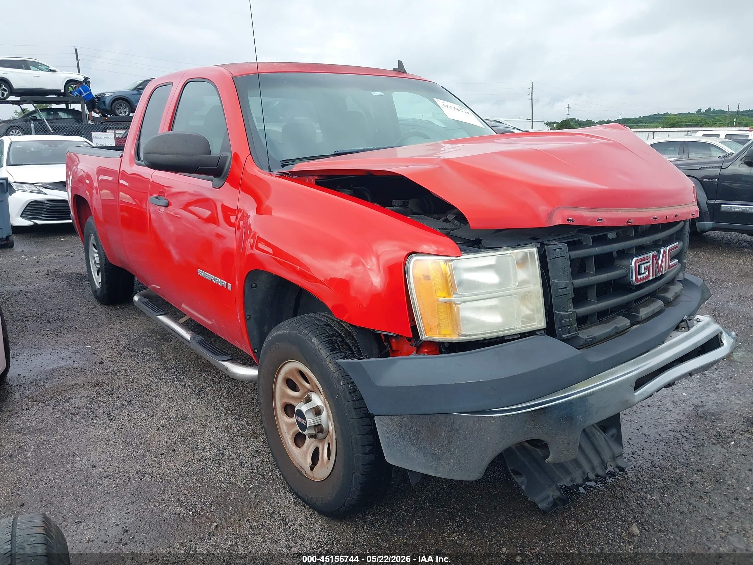 2009 Gmc Sierra 1500 Work Truck Red vin: 1GTEC19X09Z196372