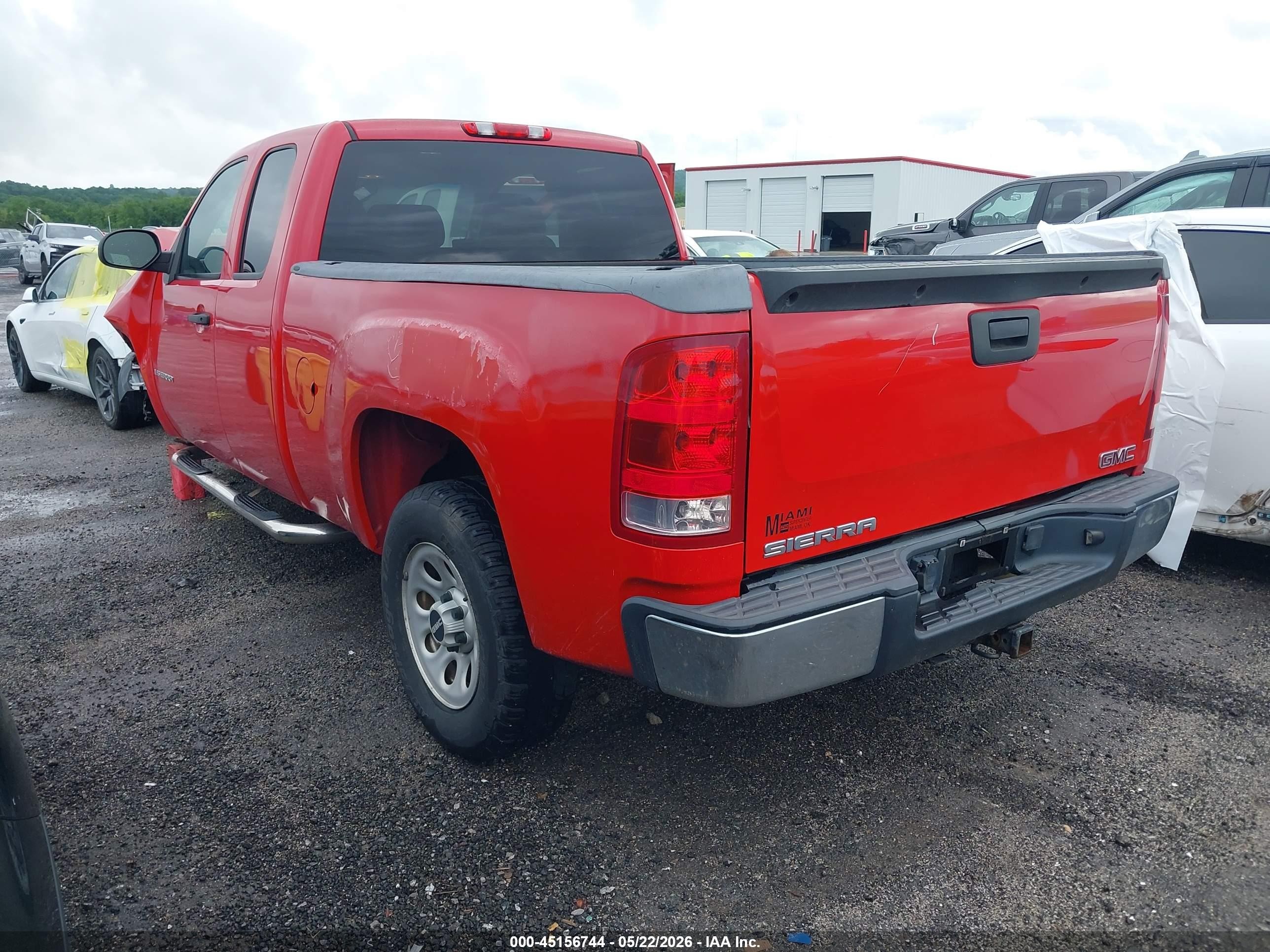 2009 Gmc Sierra 1500 Work Truck Red vin: 1GTEC19X09Z196372