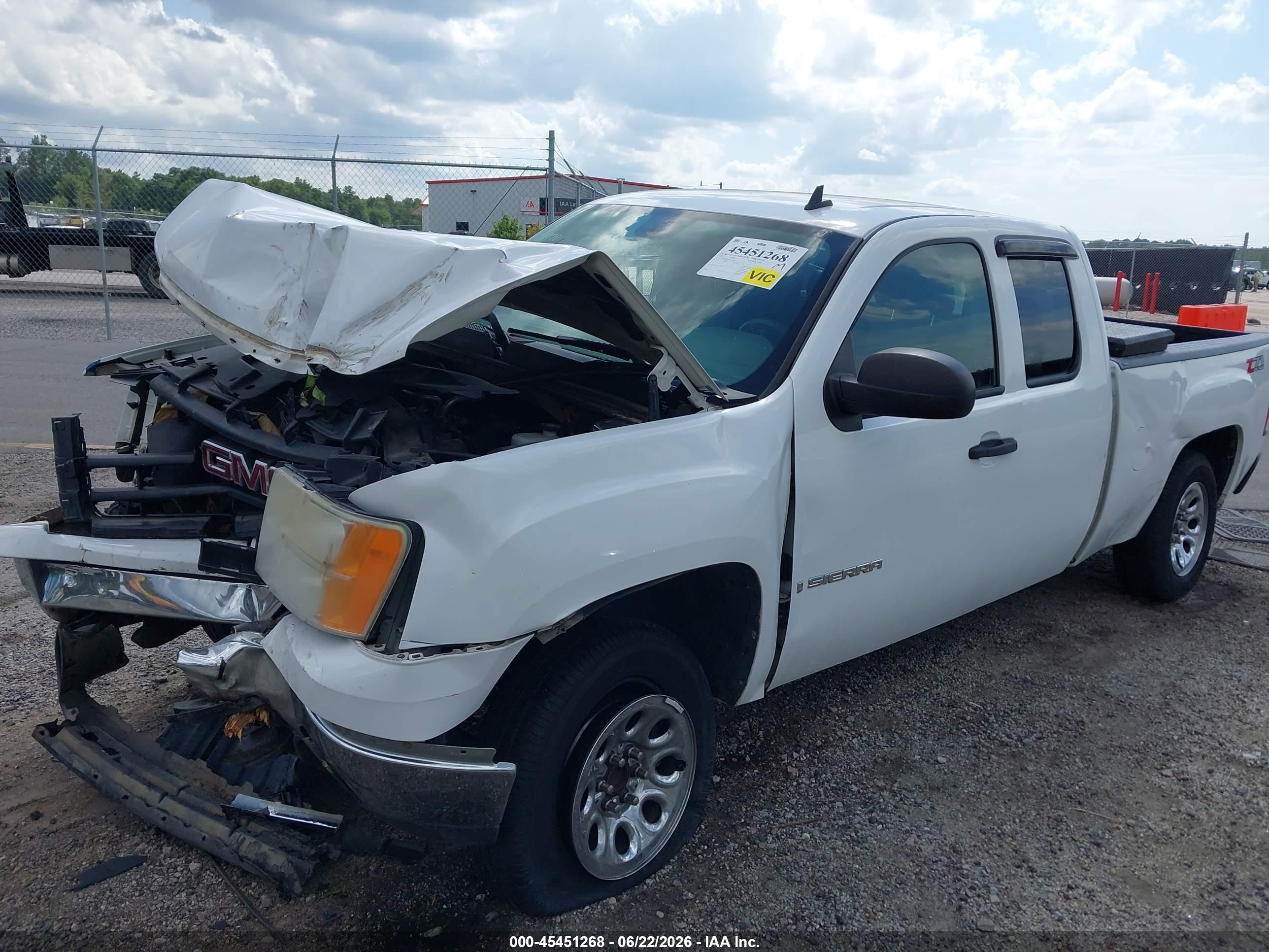 2008 Gmc Sierra 1500 Work Truck White vin: 1GTEC19X18Z191549