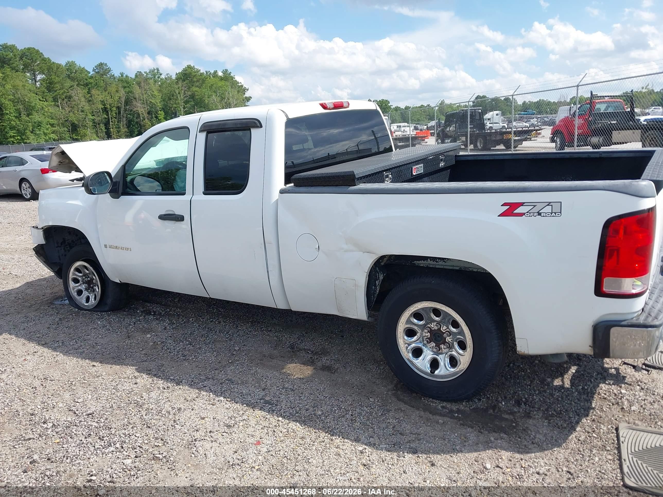 2008 Gmc Sierra 1500 Work Truck White vin: 1GTEC19X18Z191549