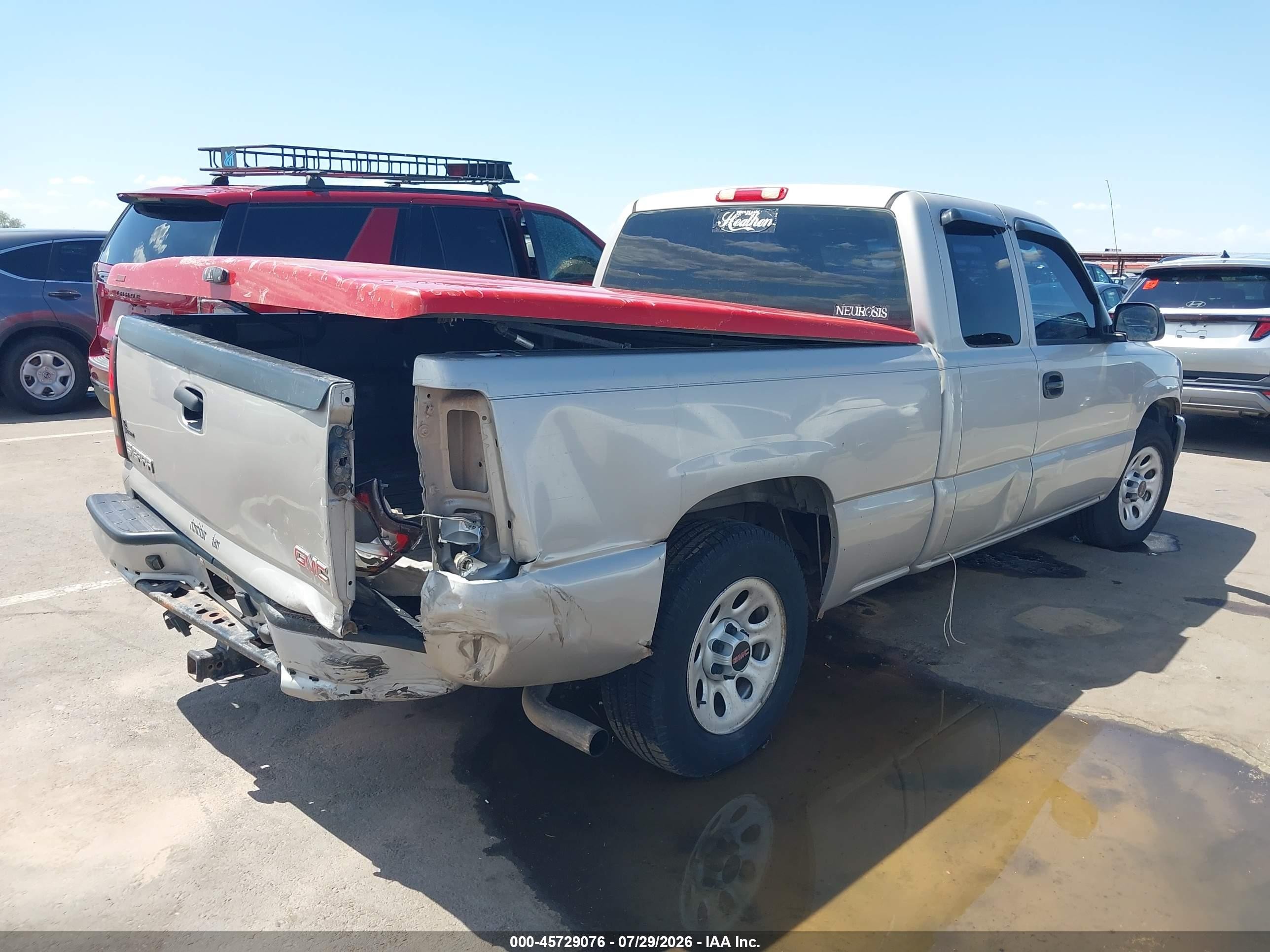 2005 Gmc Sierra 1500 Work Truck Gray vin: 1GTEC19X45Z165572
