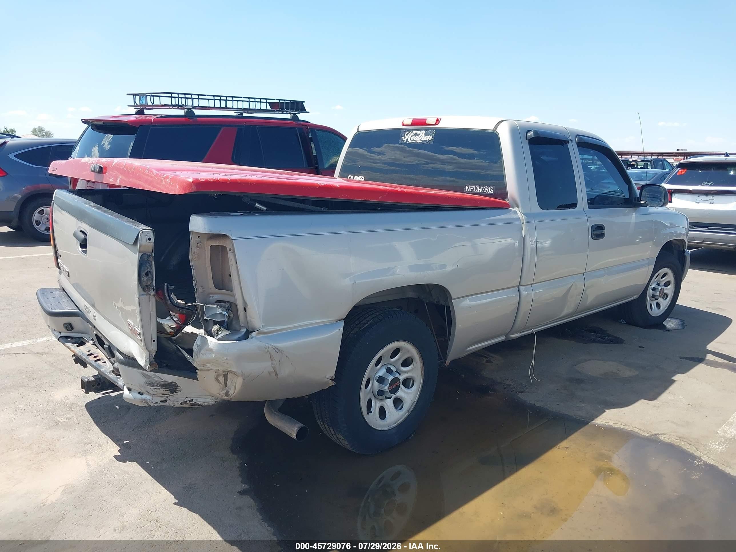 2005 Gmc Sierra 1500 Work Truck Gray vin: 1GTEC19X45Z165572