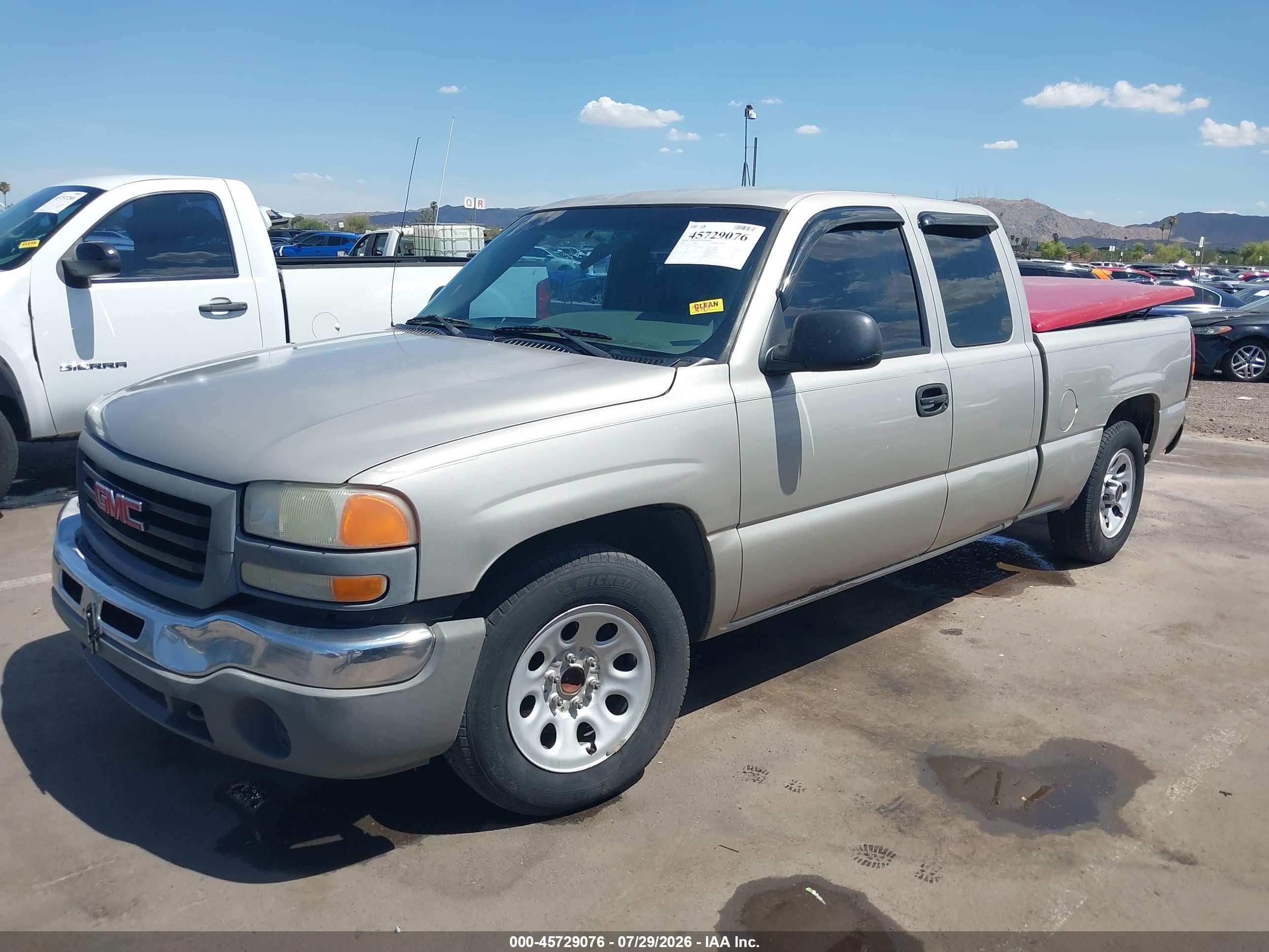 2005 Gmc Sierra 1500 Work Truck Gray vin: 1GTEC19X45Z165572