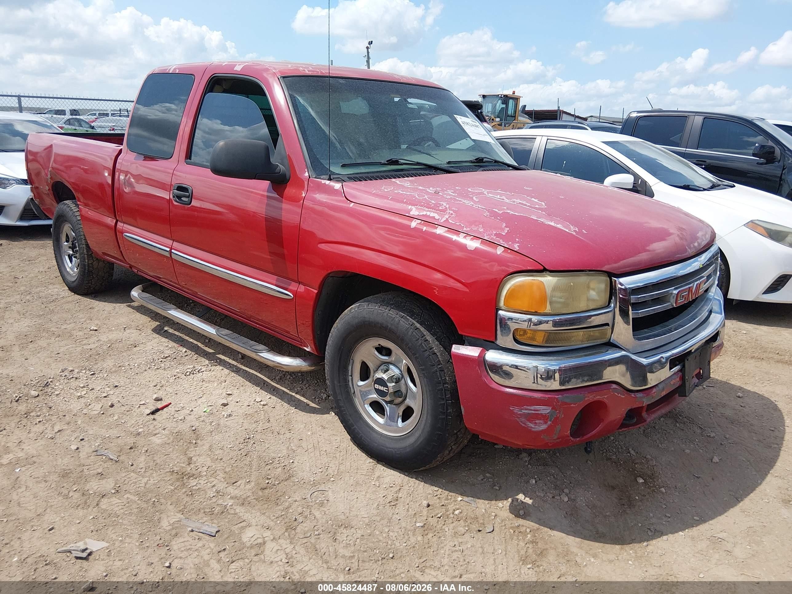 2004 Gmc Sierra 1500   Red vin: 1GTEC19X94Z171480