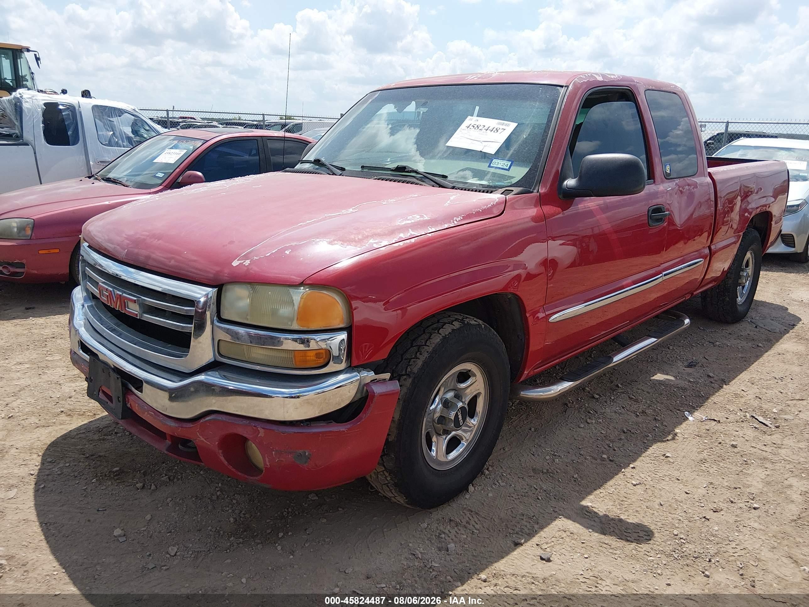 2004 Gmc Sierra 1500   Red vin: 1GTEC19X94Z171480