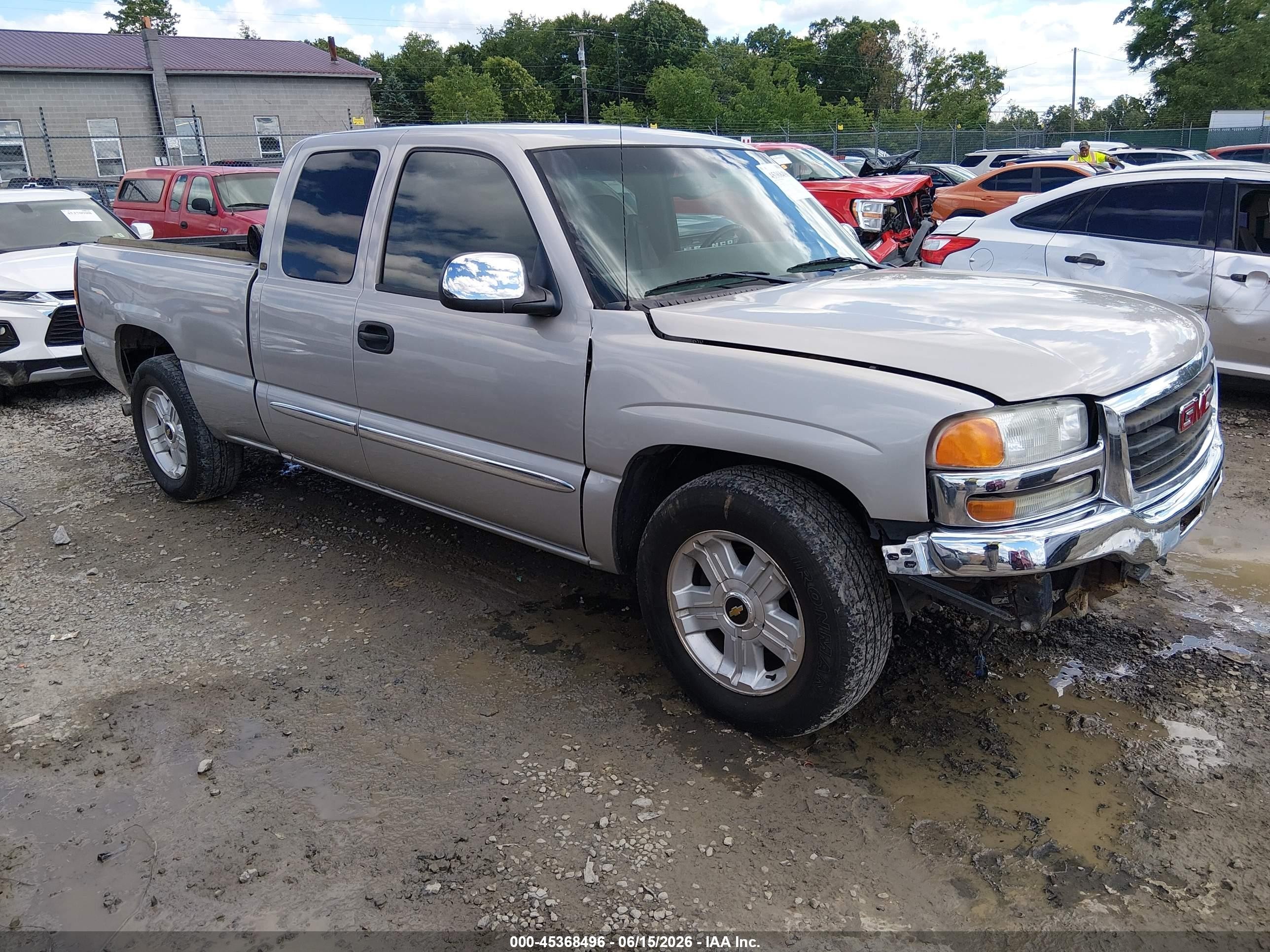 2006 Gmc Sierra 1500 Sle2 Серый vin: 1GTEC19Z06Z226158