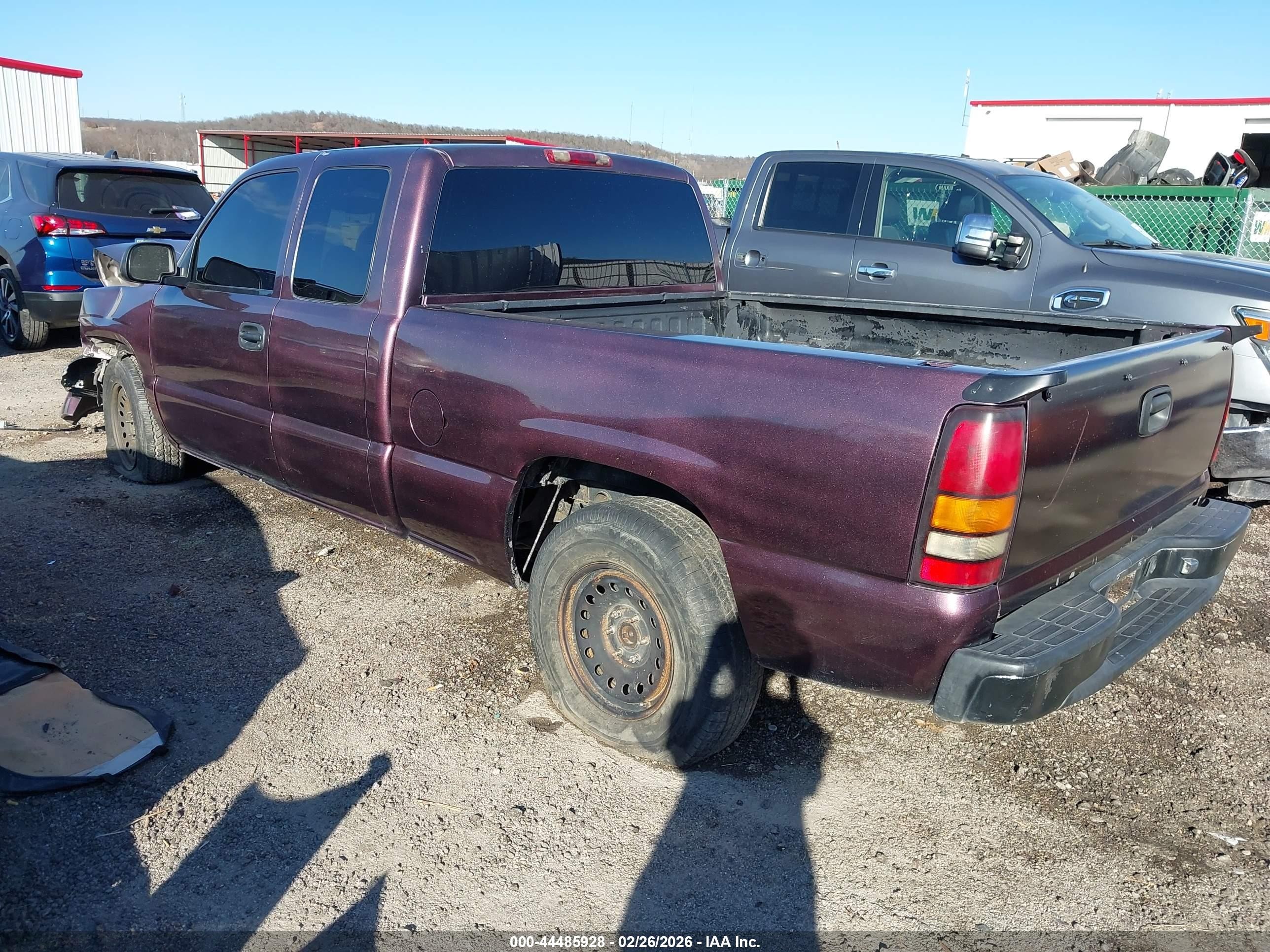 2007 Gmc Sierra 1500 Classic Sle1 Purple vin: 1GTEC19Z27Z168135
