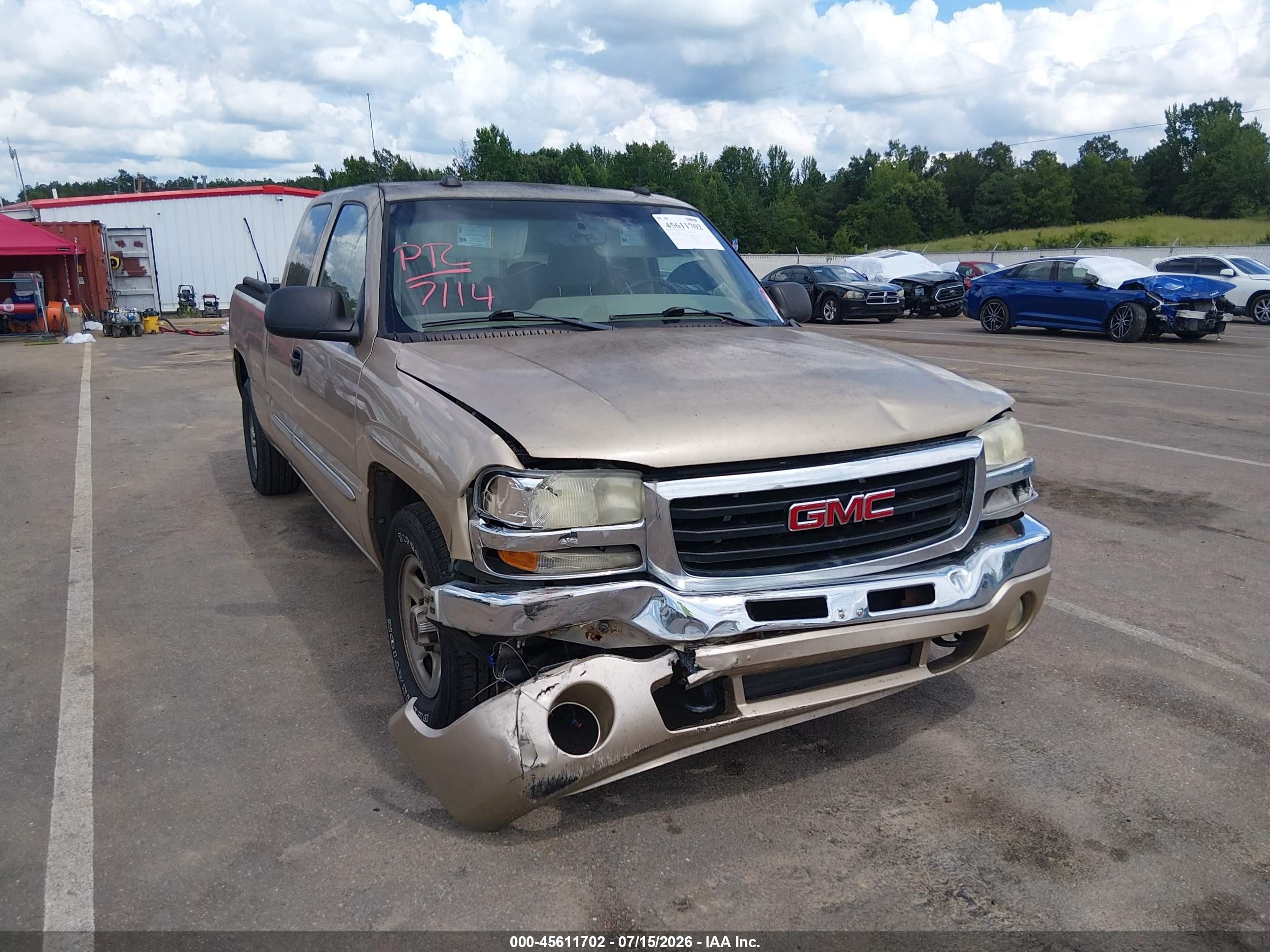 2004 Gmc Sierra 1500 Sle Tan vin: 1GTEC19Z44Z196580