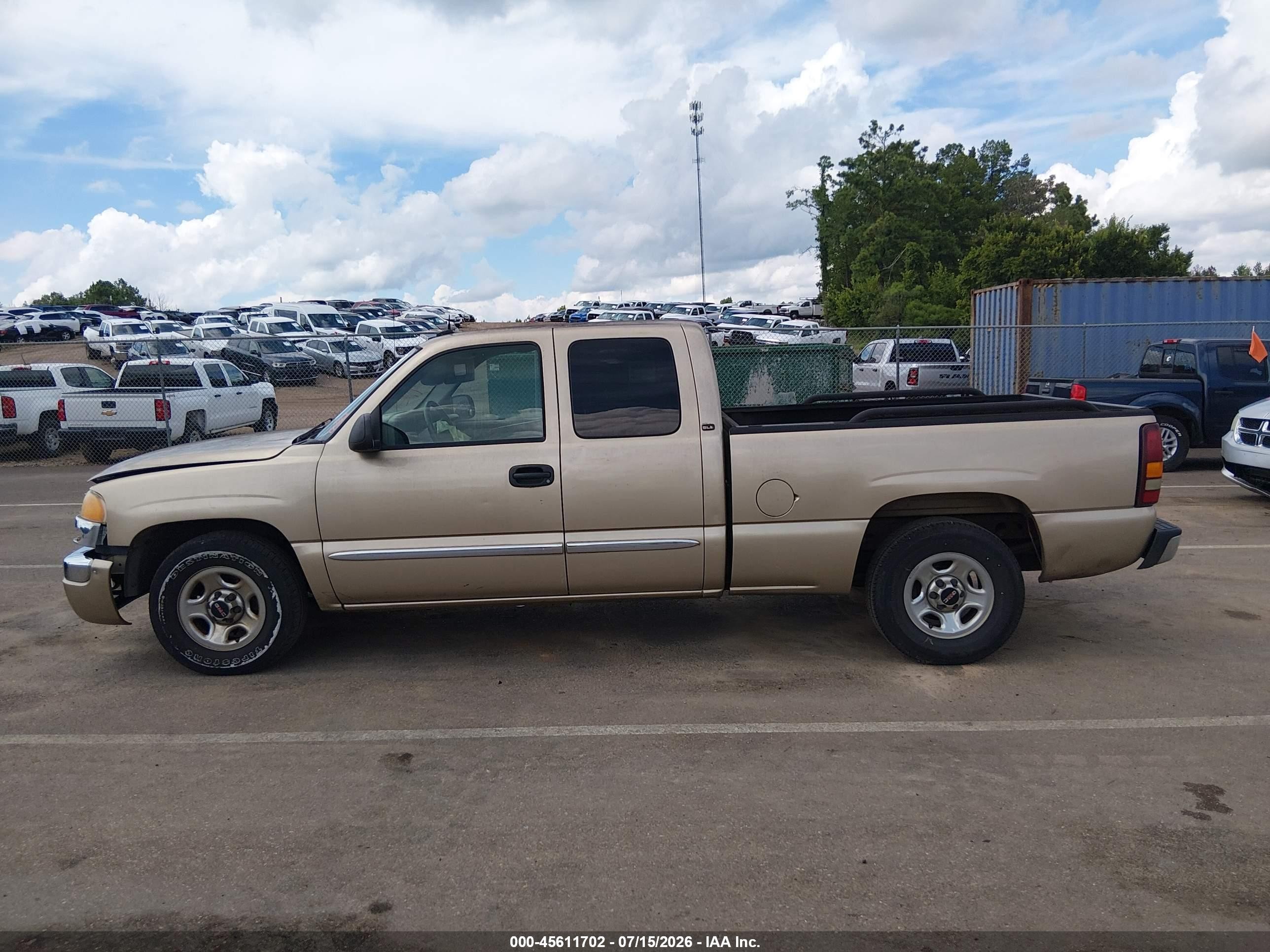 2004 Gmc Sierra 1500 Sle Tan vin: 1GTEC19Z44Z196580