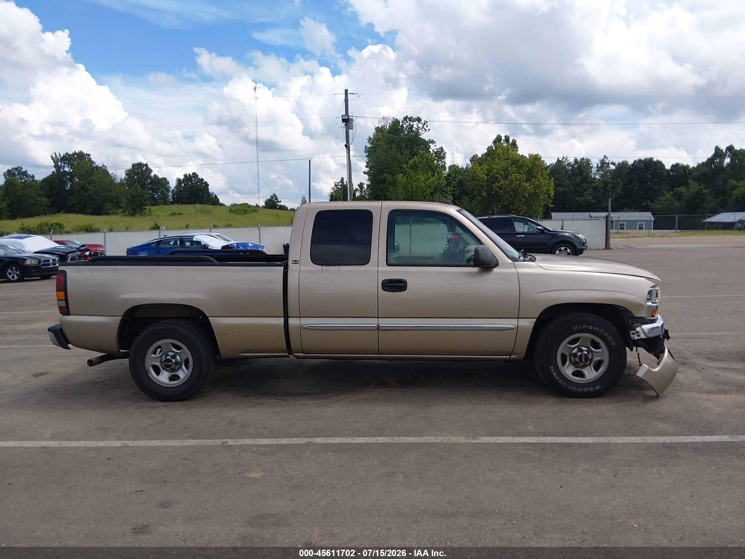 2004 Gmc Sierra 1500 Sle Tan vin: 1GTEC19Z44Z196580