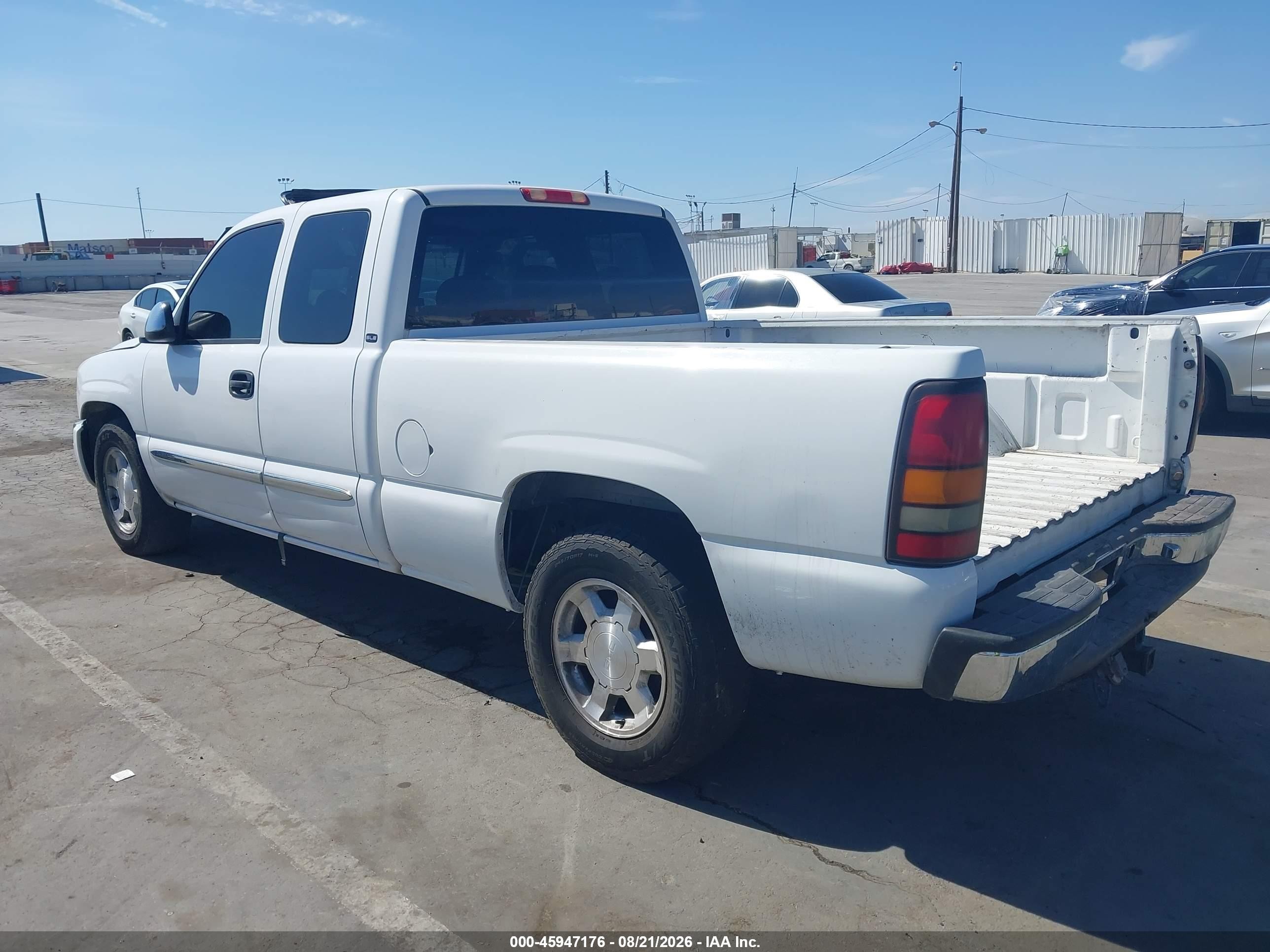 2006 Gmc Sierra 1500 Sle1 White vin: 1GTEC19Z46Z225627