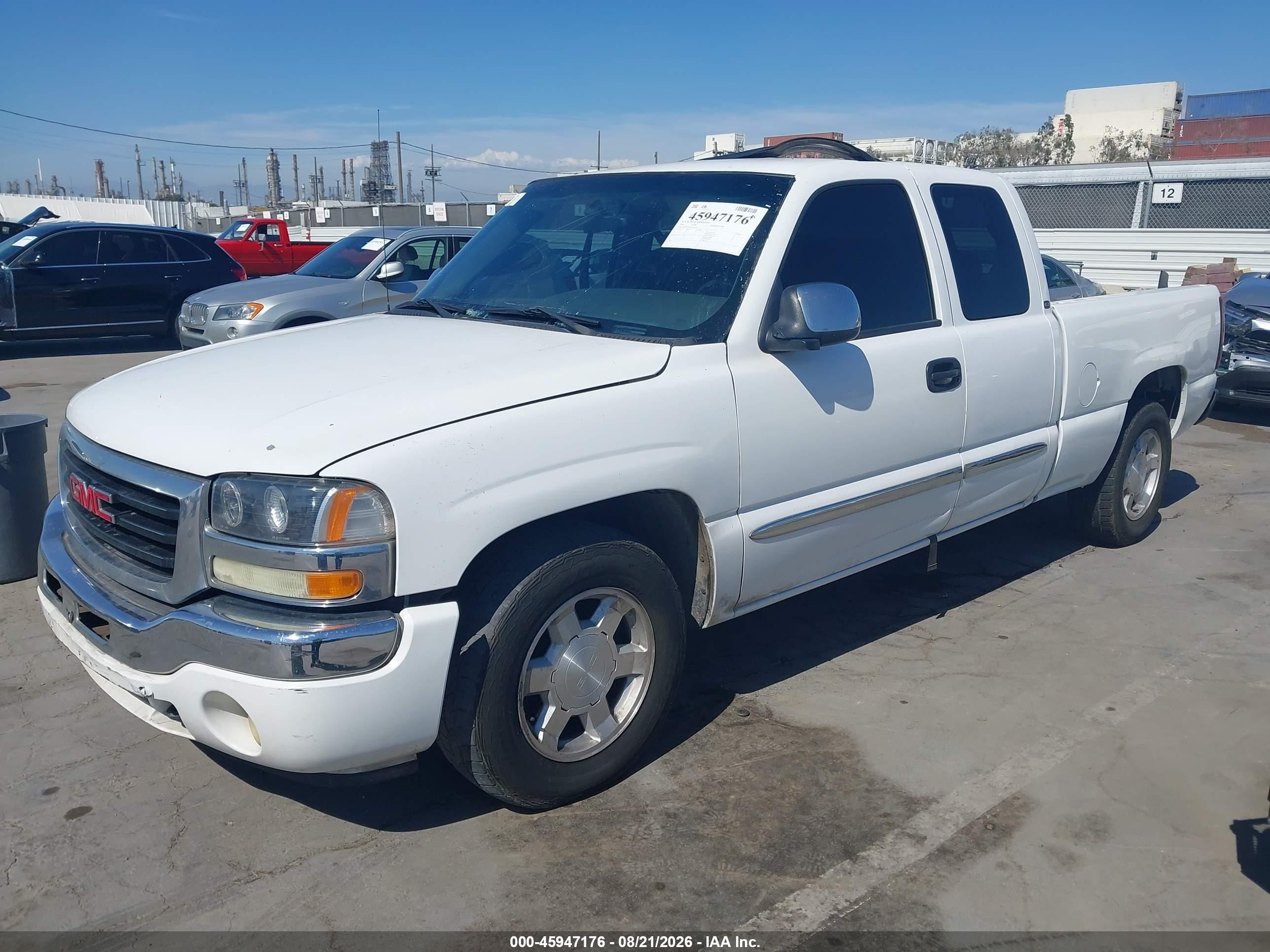 2006 Gmc Sierra 1500 Sle1 White vin: 1GTEC19Z46Z225627