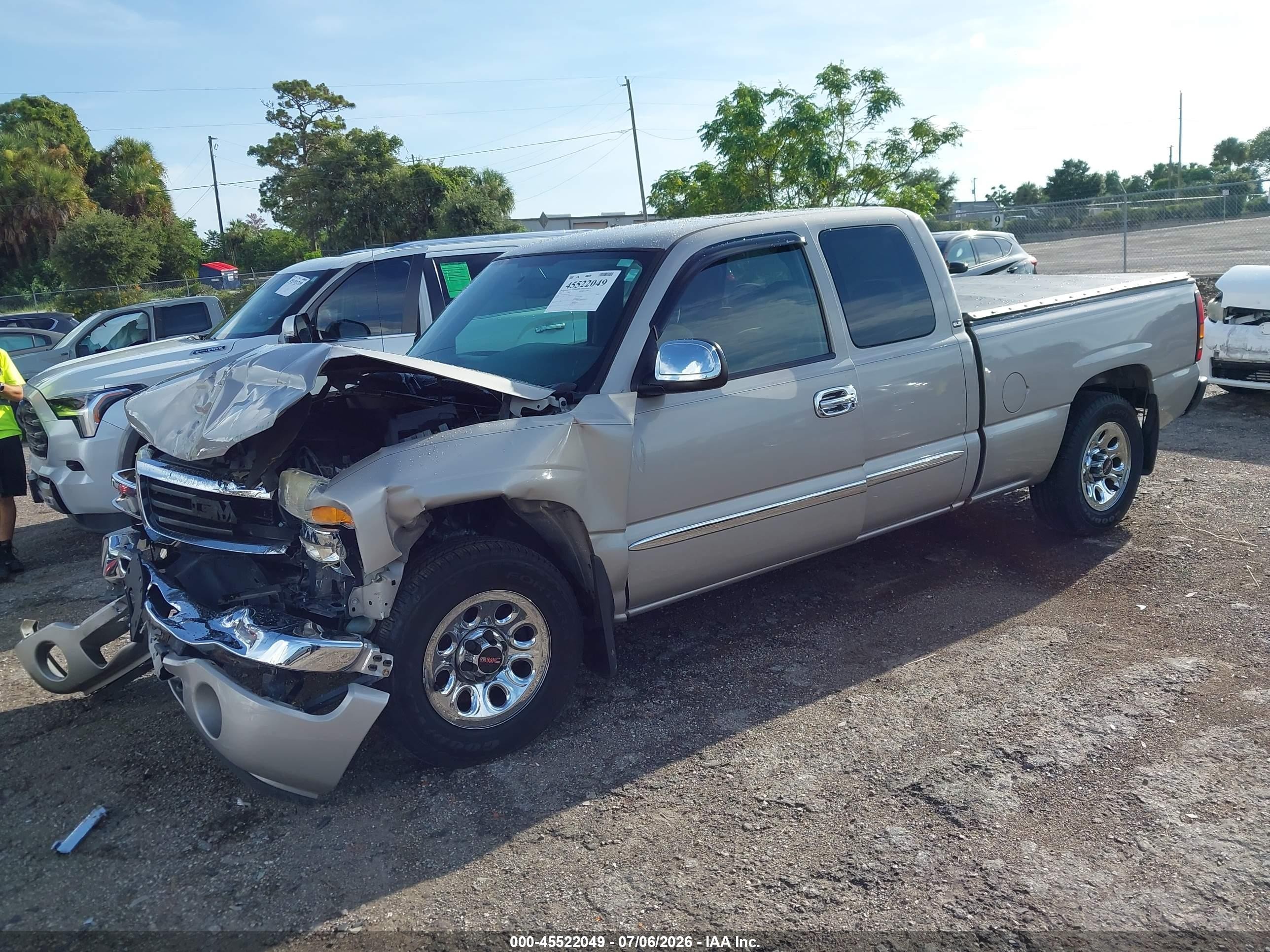 2005 Gmc Sierra 1500 Sle Beige vin: 1GTEC19Z55Z222699