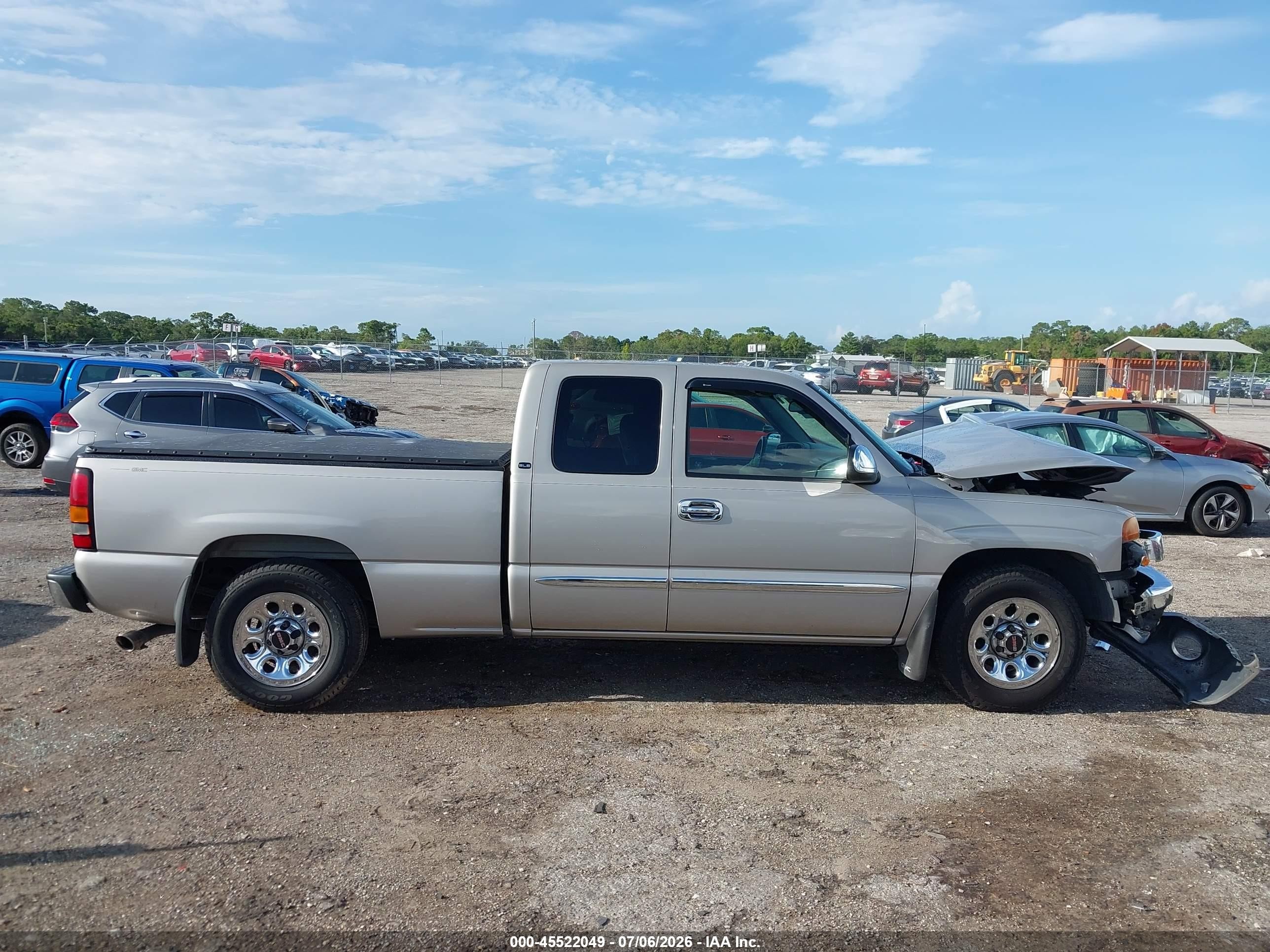 2005 Gmc Sierra 1500 Sle Beige vin: 1GTEC19Z55Z222699