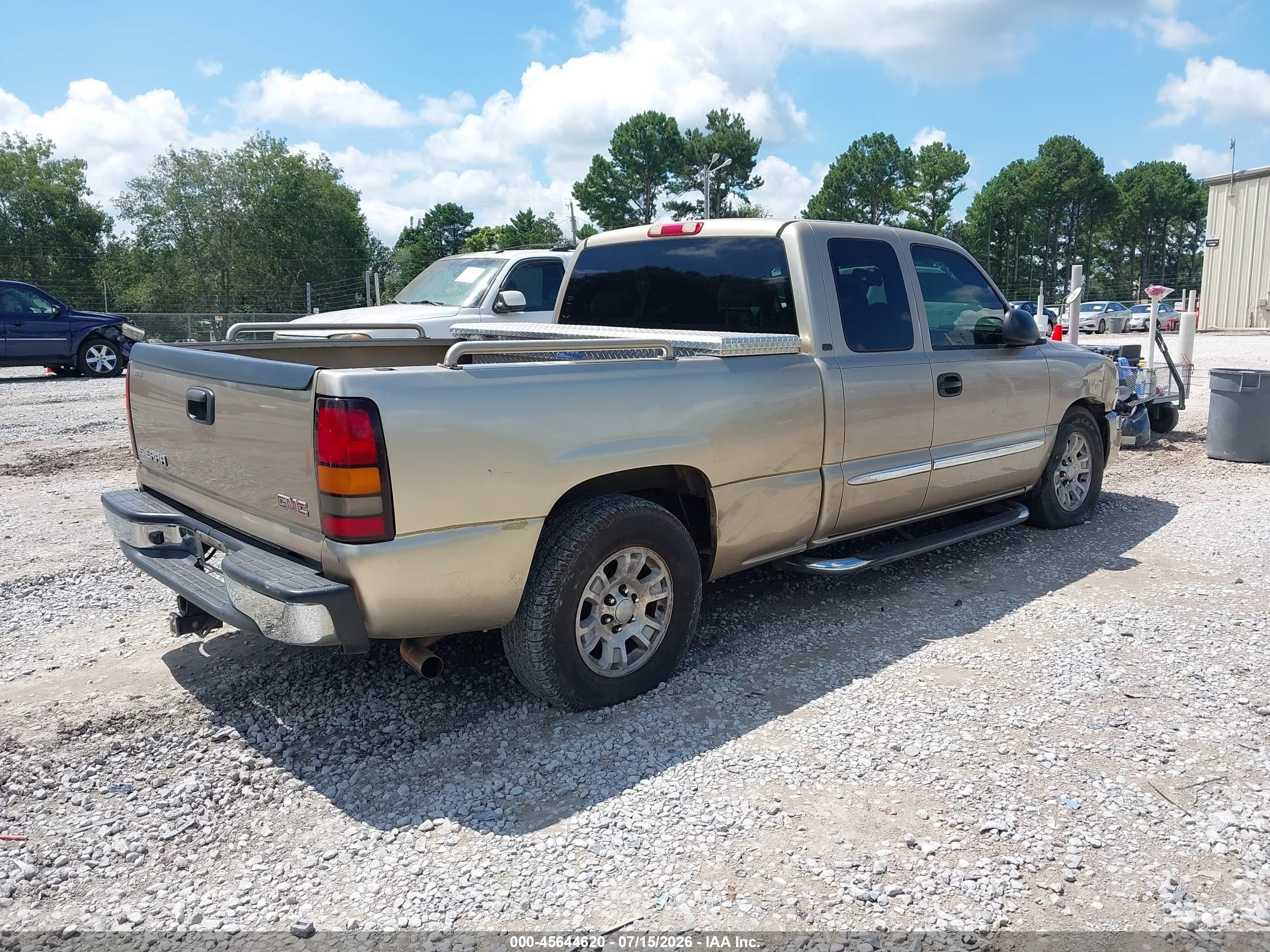 2005 Gmc Sierra 1500 Sle Gold vin: 1GTEC19Z65Z331611