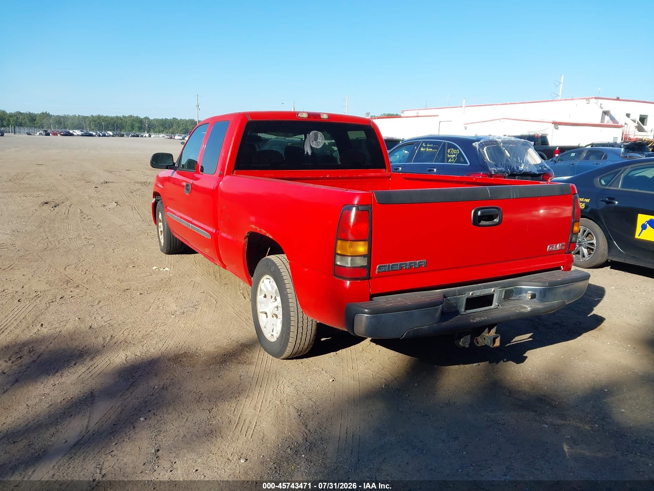2006 Gmc Sierra 1500 Sle1 Red vin: 1GTEC19Z86Z301835