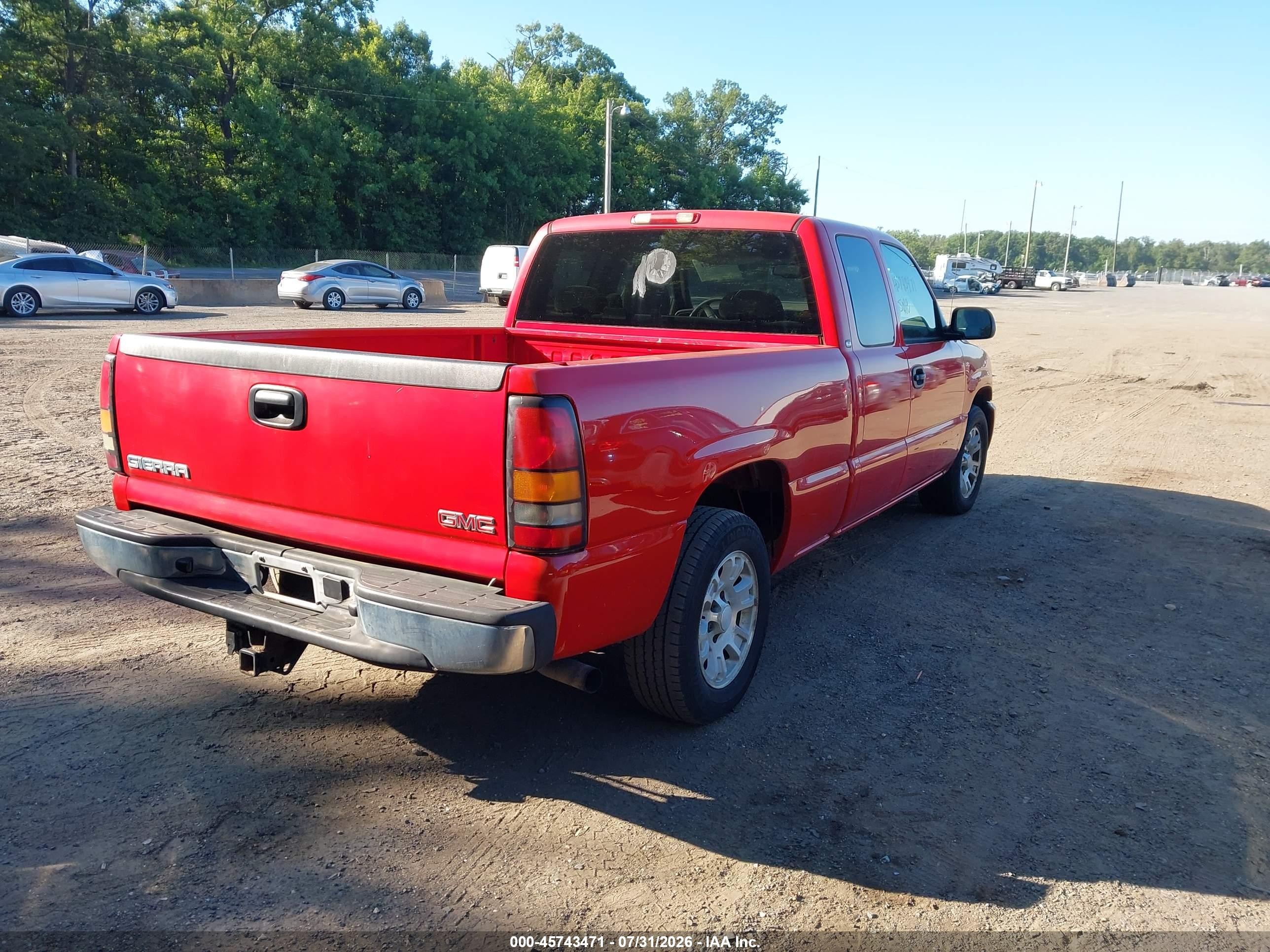 2006 Gmc Sierra 1500 Sle1 Red vin: 1GTEC19Z86Z301835