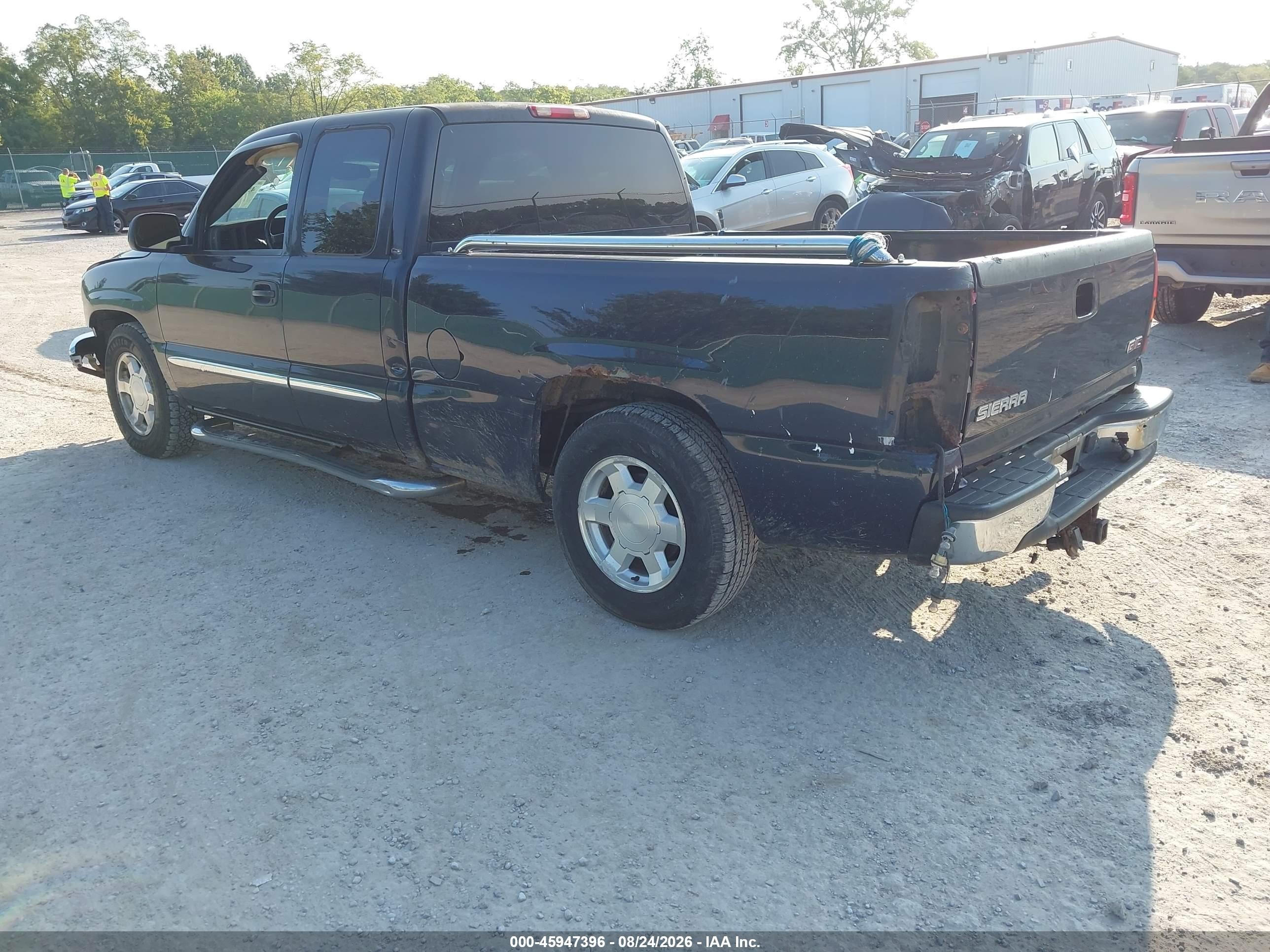 2007 Gmc Sierra 1500 Classic Sle1 Blue vin: 1GTEC19Z87Z176840