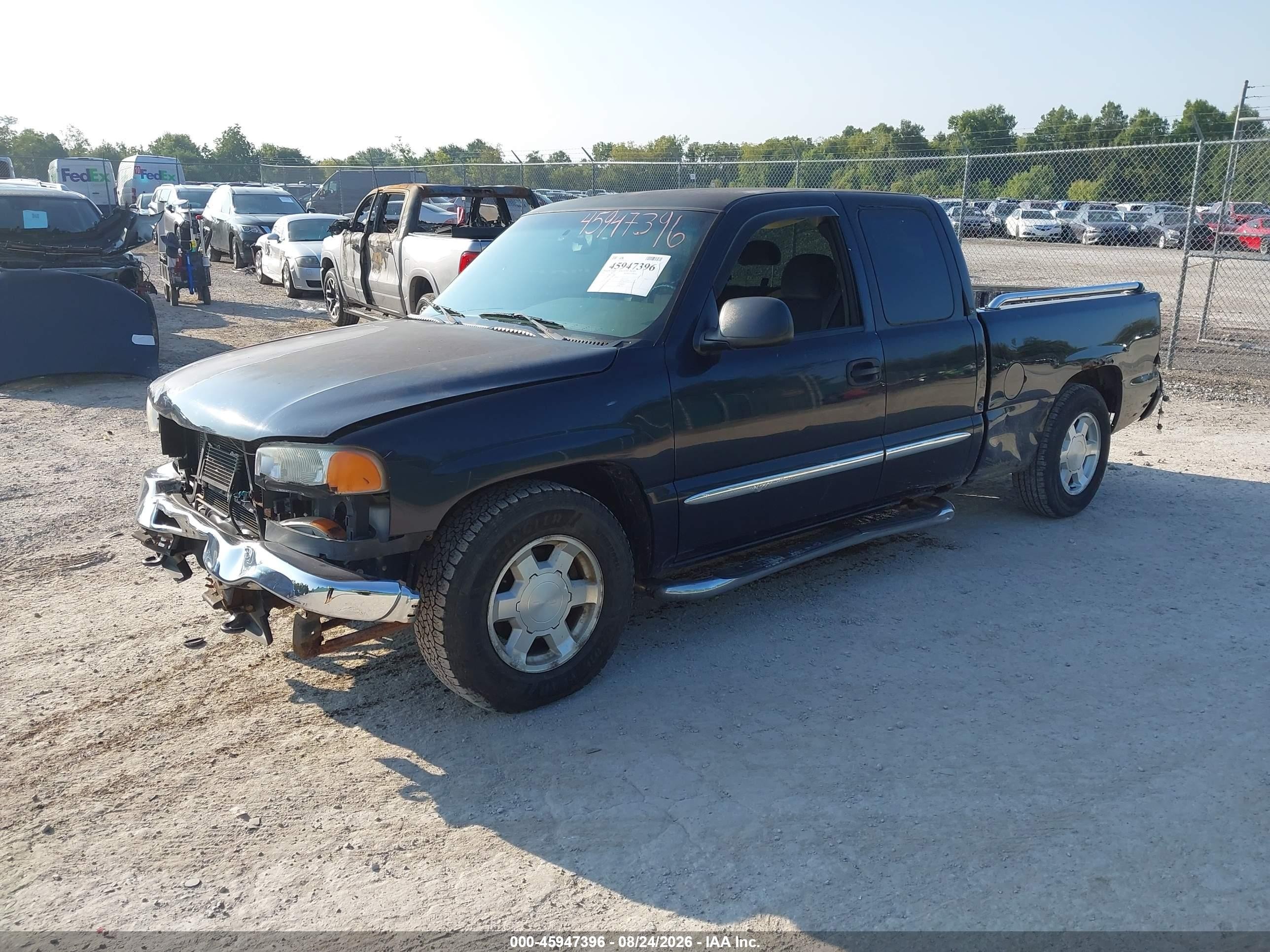 2007 Gmc Sierra 1500 Classic Sle1 Blue vin: 1GTEC19Z87Z176840