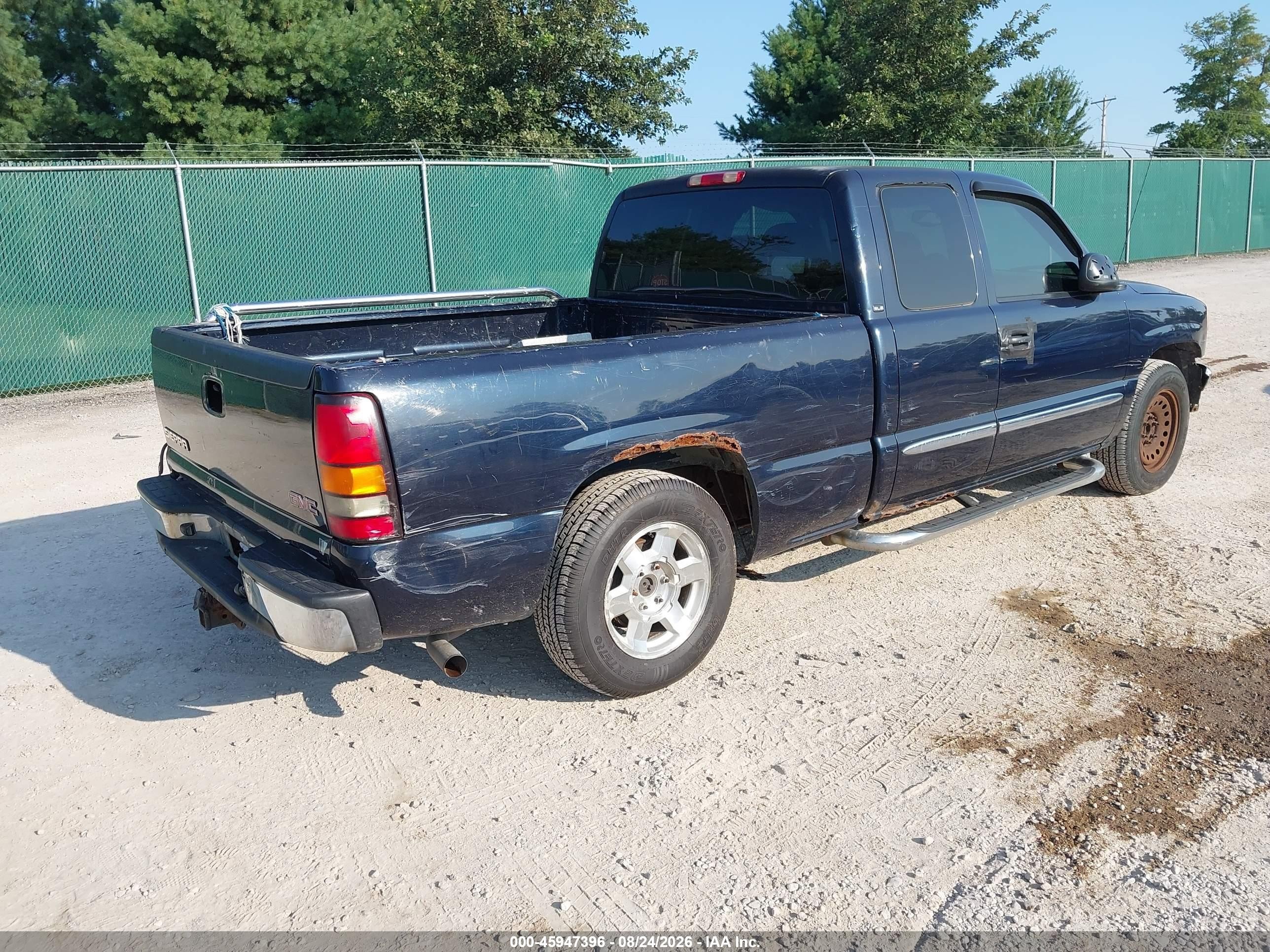 2007 Gmc Sierra 1500 Classic Sle1 Blue vin: 1GTEC19Z87Z176840