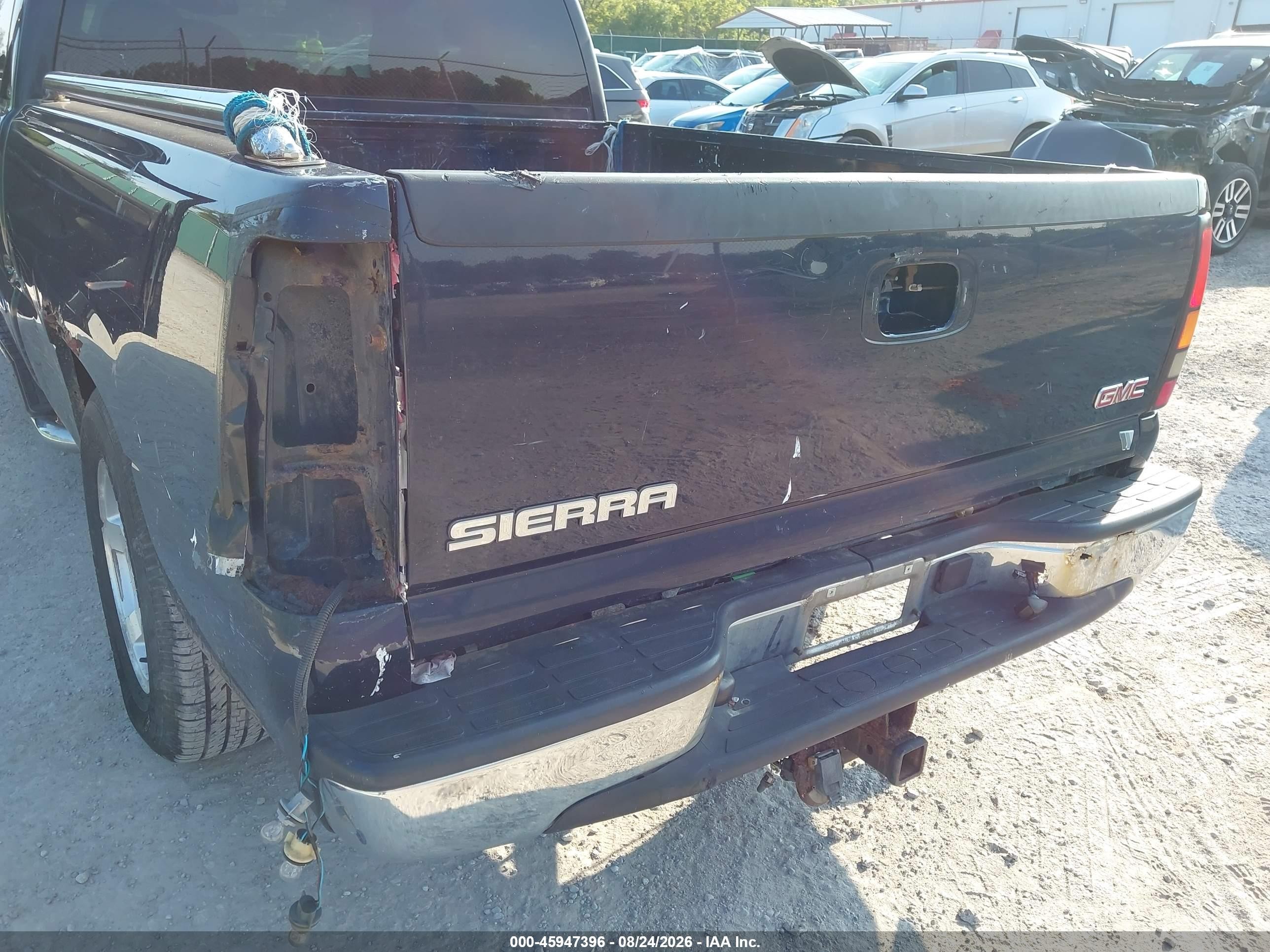 2007 Gmc Sierra 1500 Classic Sle1 Blue vin: 1GTEC19Z87Z176840
