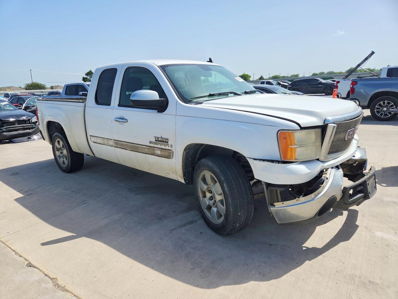 2009 Gmc Sierra C1500 Sle White vin: 1GTEC29019Z185857