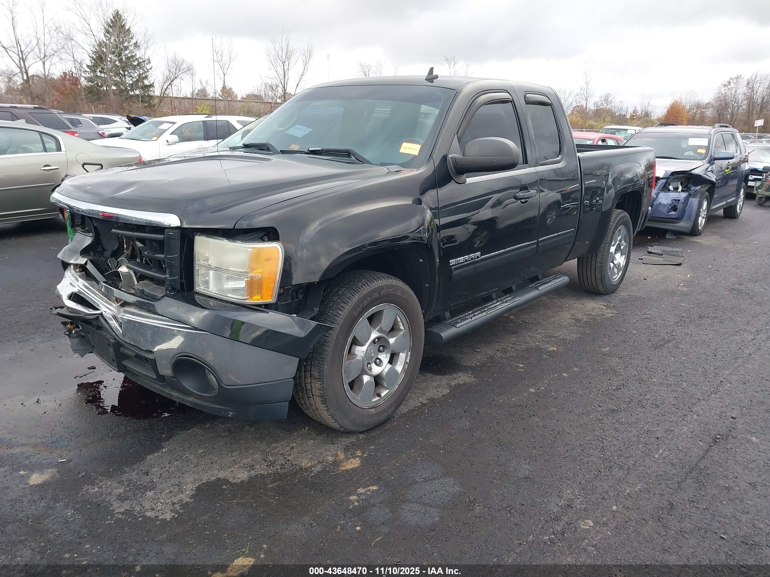2009 Gmc Sierra 1500 Sle Черный vin: 1GTEC29079Z289303