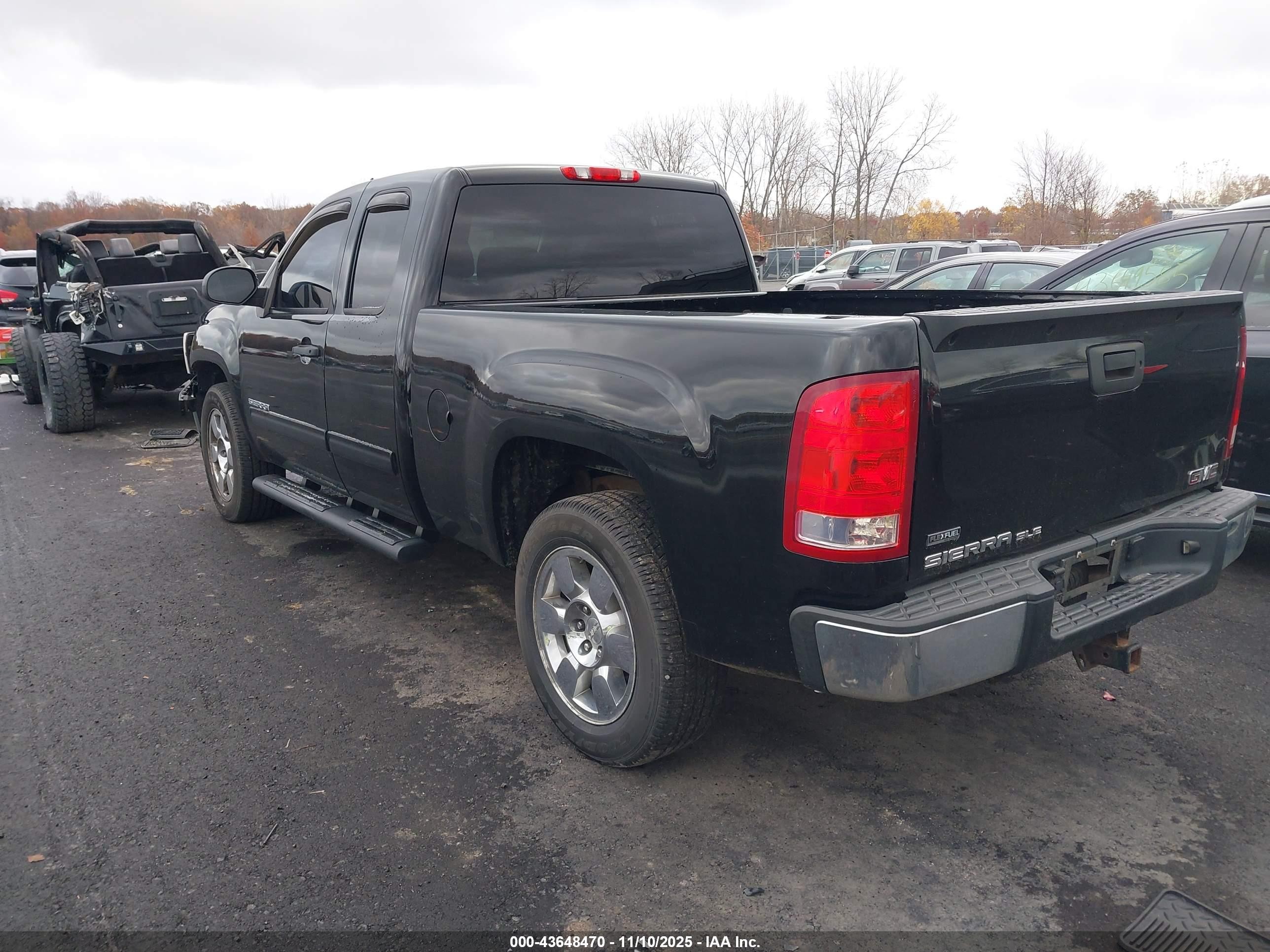 2009 Gmc Sierra 1500 Sle Черный vin: 1GTEC29079Z289303