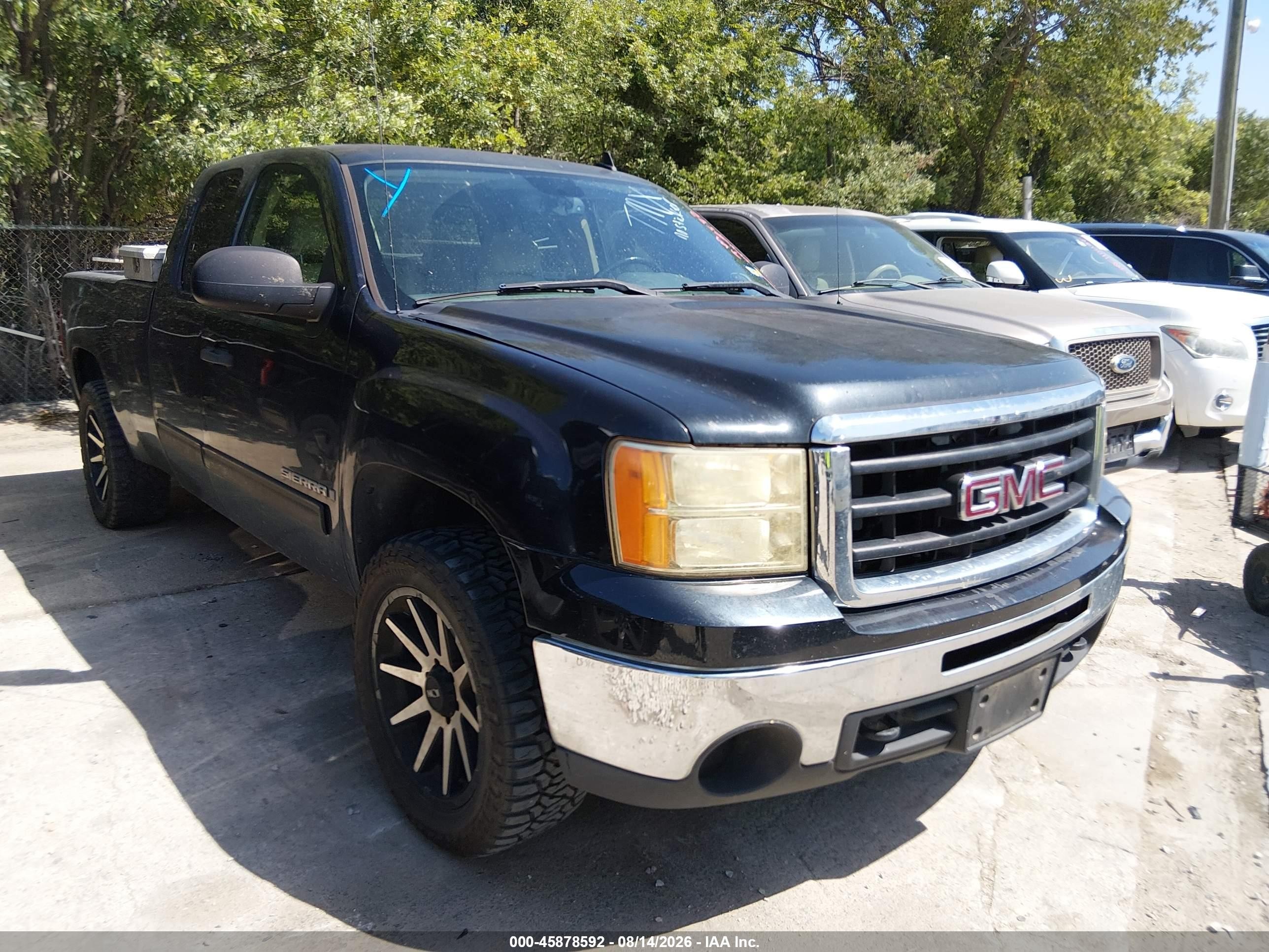 2009 Gmc Sierra 1500 Sle Black vin: 1GTEC29J39Z104561
