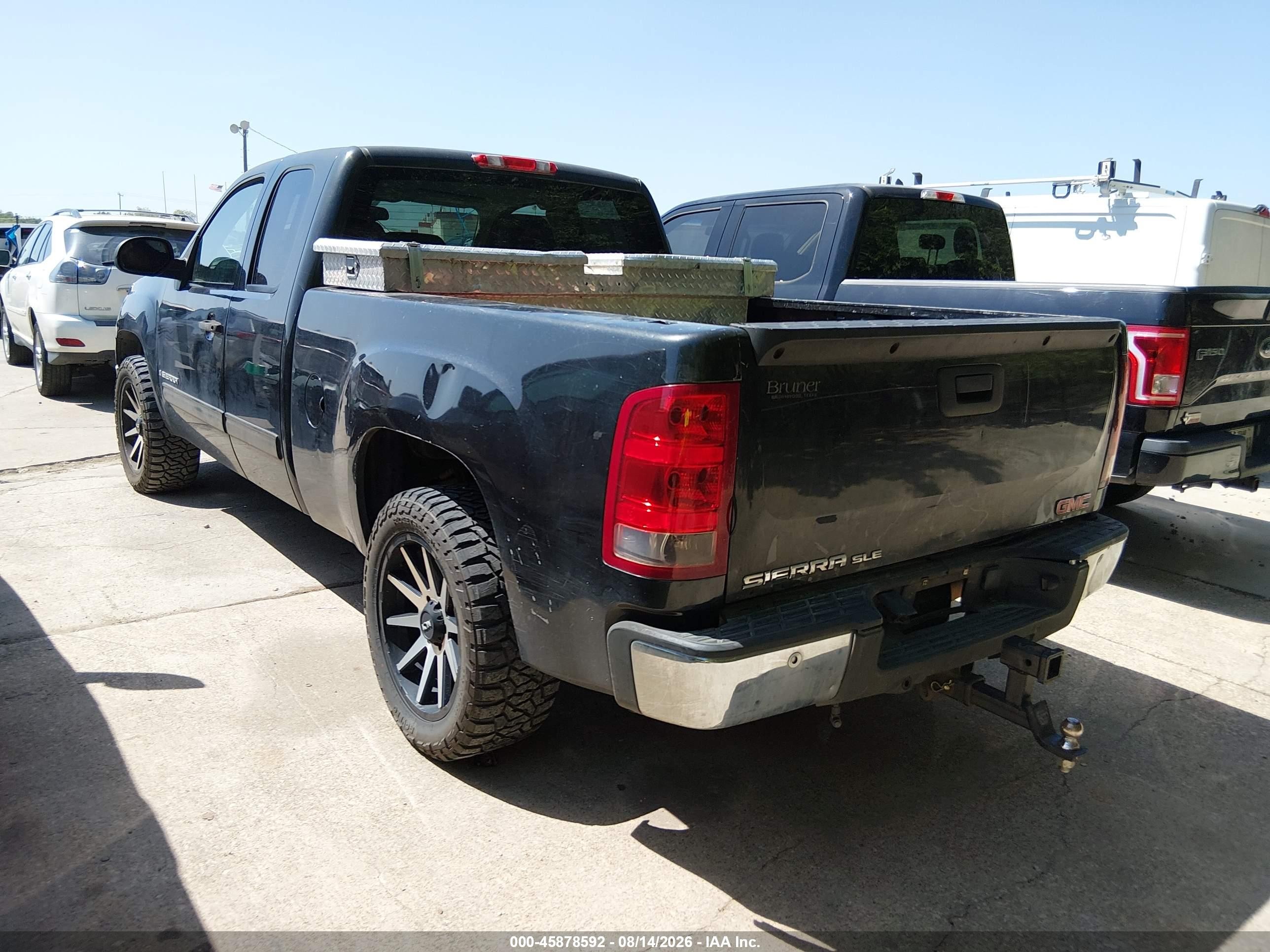 2009 Gmc Sierra 1500 Sle Black vin: 1GTEC29J39Z104561