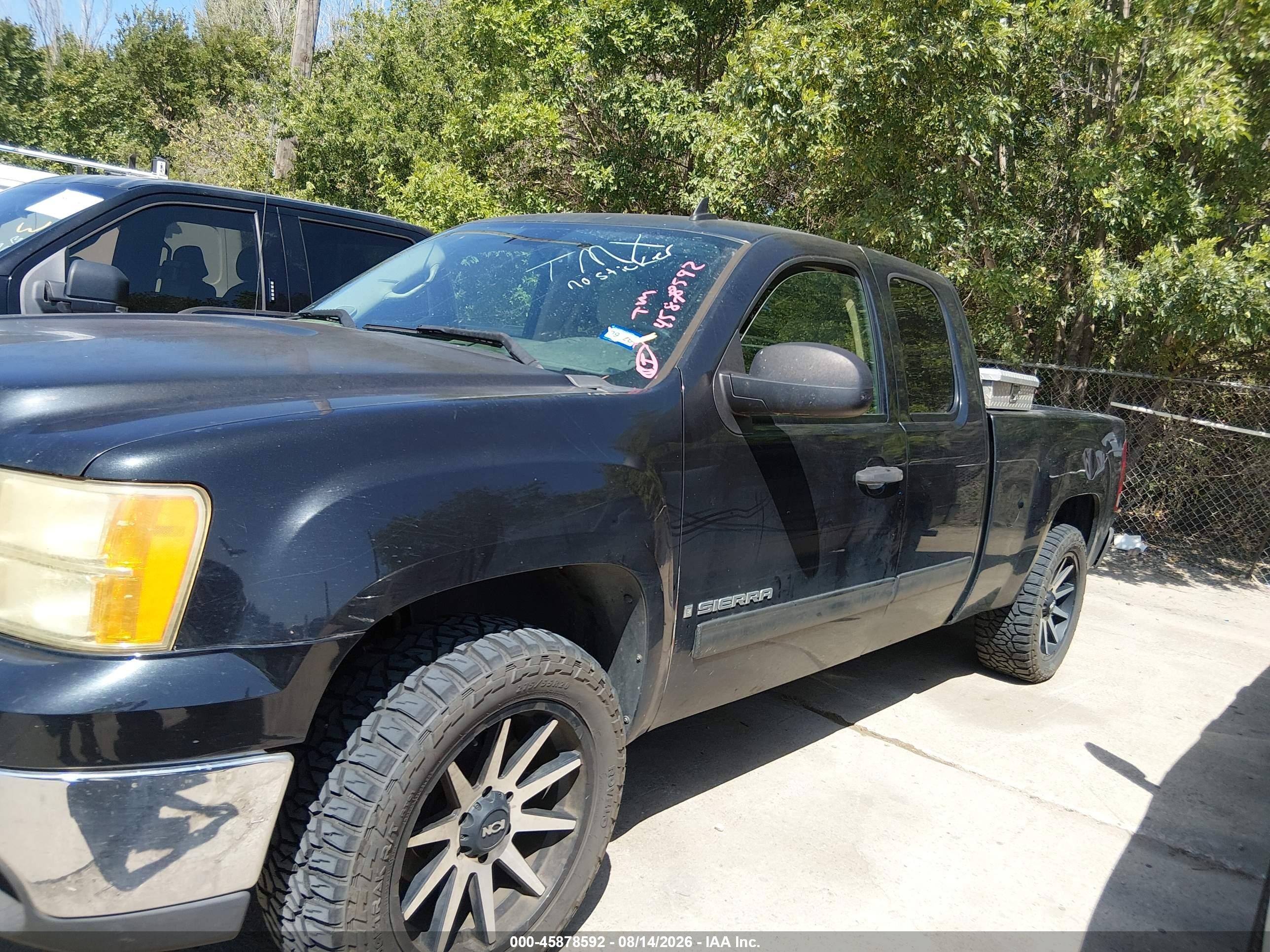 2009 Gmc Sierra 1500 Sle Black vin: 1GTEC29J39Z104561