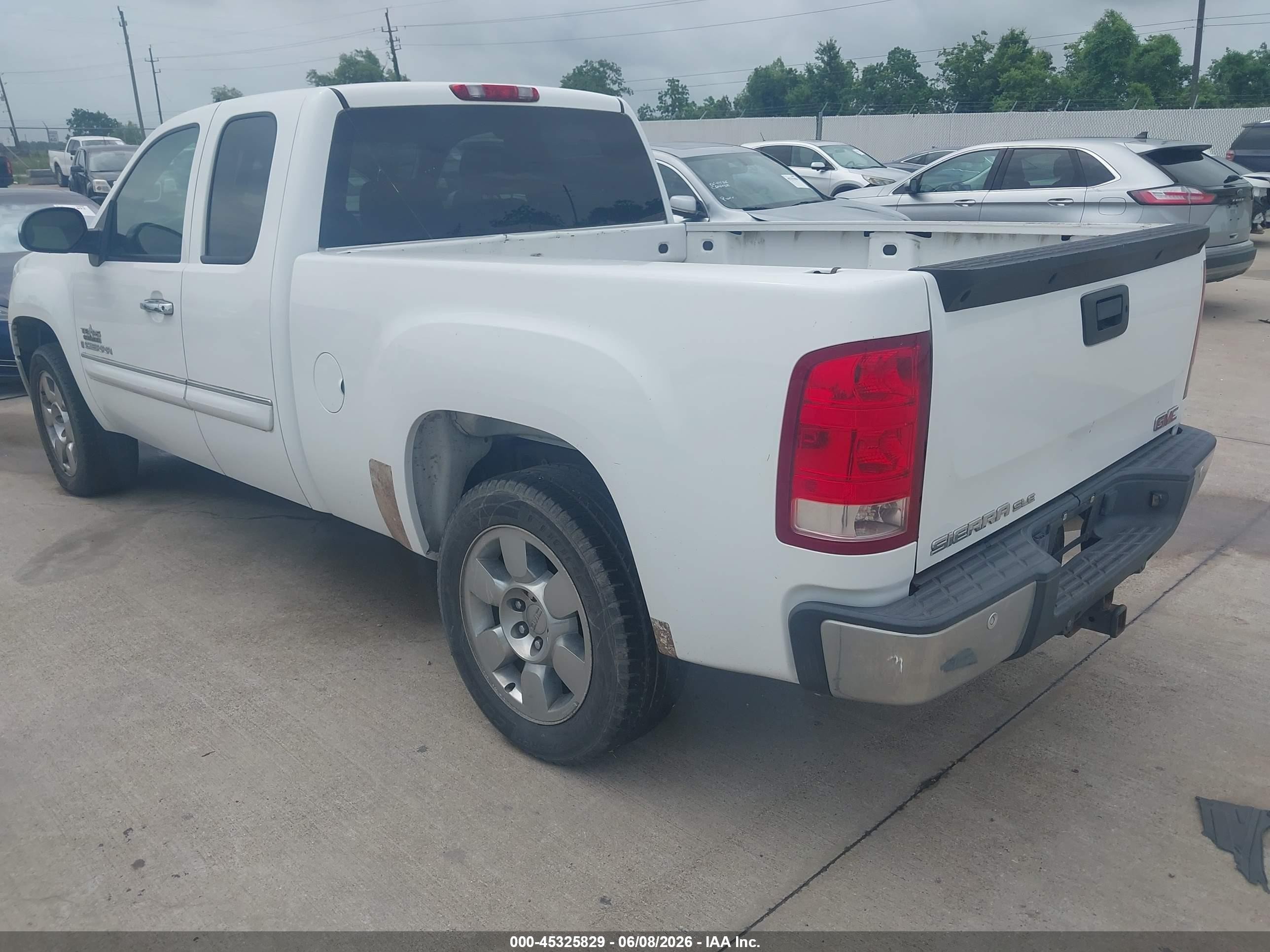 2009 Gmc Sierra 1500 Sle White vin: 1GTEC29J79Z146442