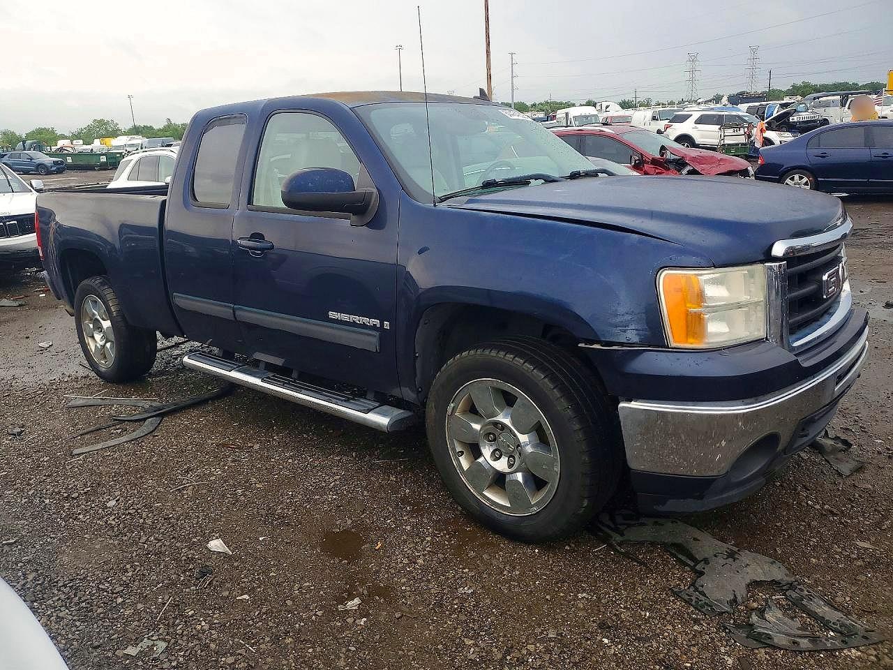 2009 Gmc Sierra C1500 Slt Синий vin: 1GTEC39J49Z176729