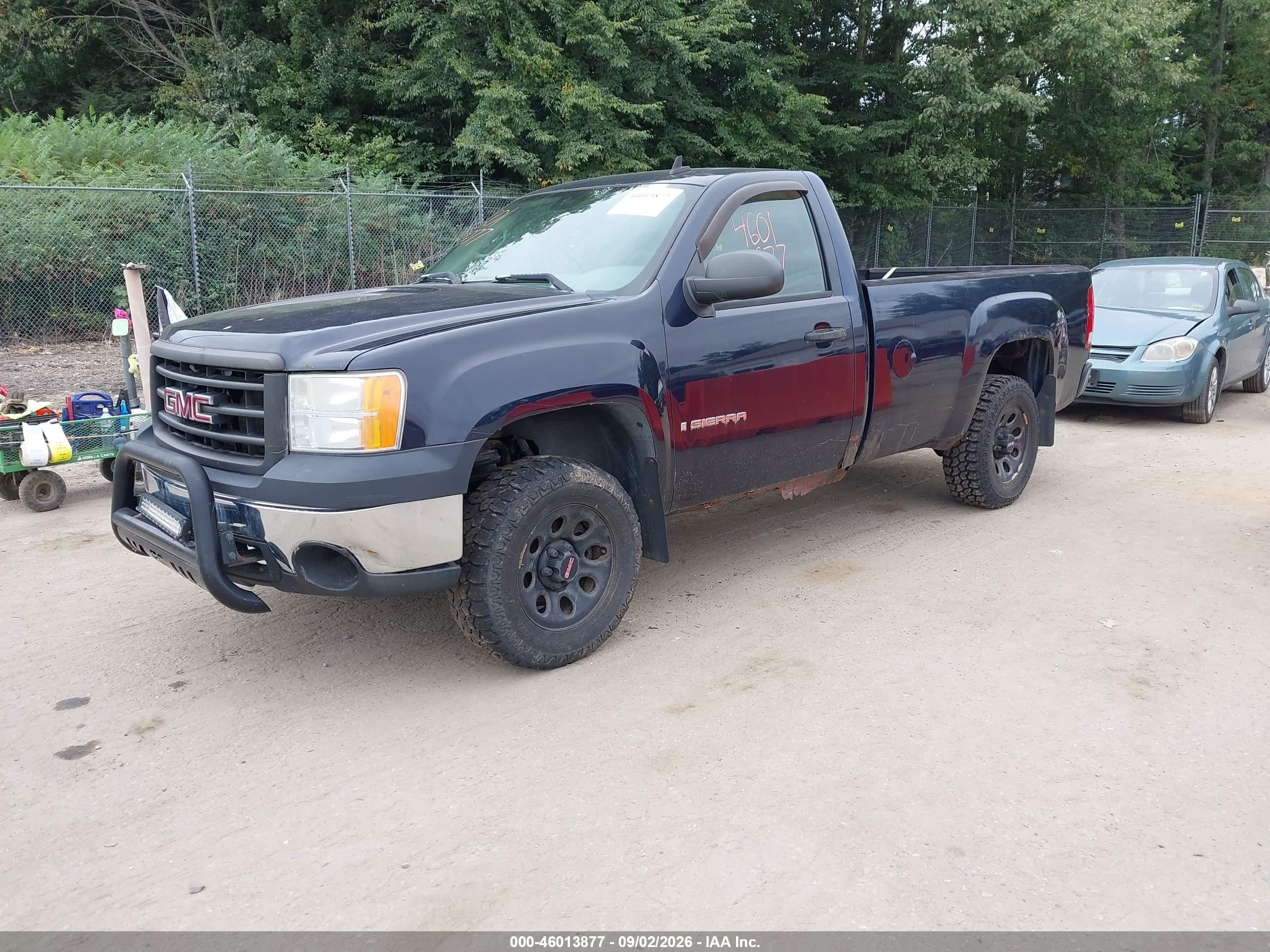 2007 Gmc Sierra 1500 Work Truck Blue vin: 1GTEK14C87Z541667
