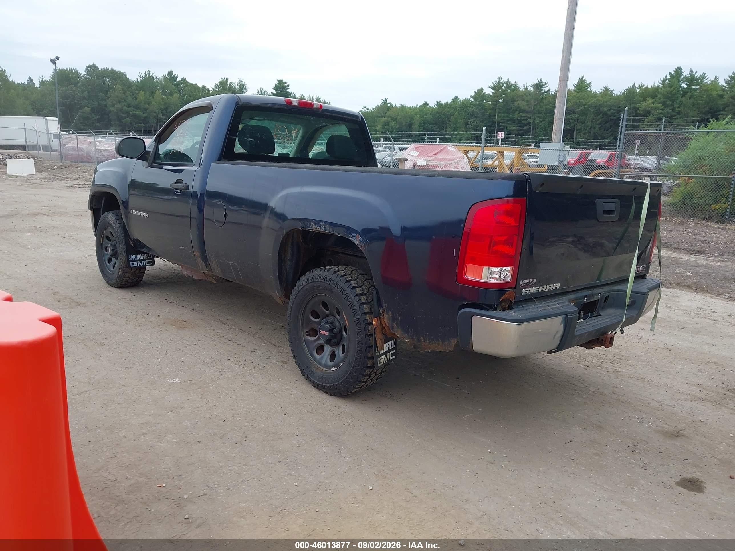 2007 Gmc Sierra 1500 Work Truck Blue vin: 1GTEK14C87Z541667