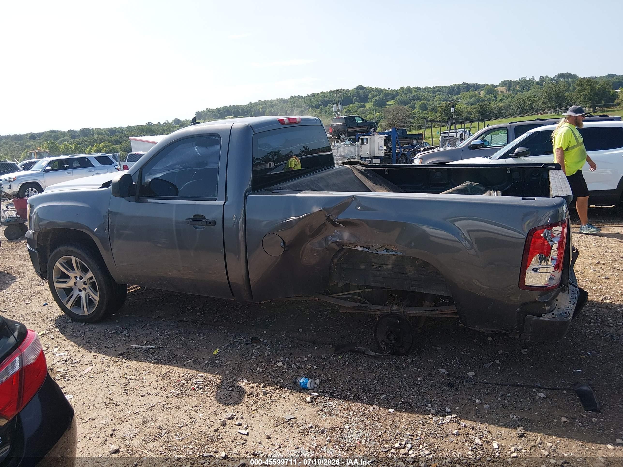 2008 Gmc Sierra 1500 Work Truck Gray vin: 1GTEK14CX8Z278194