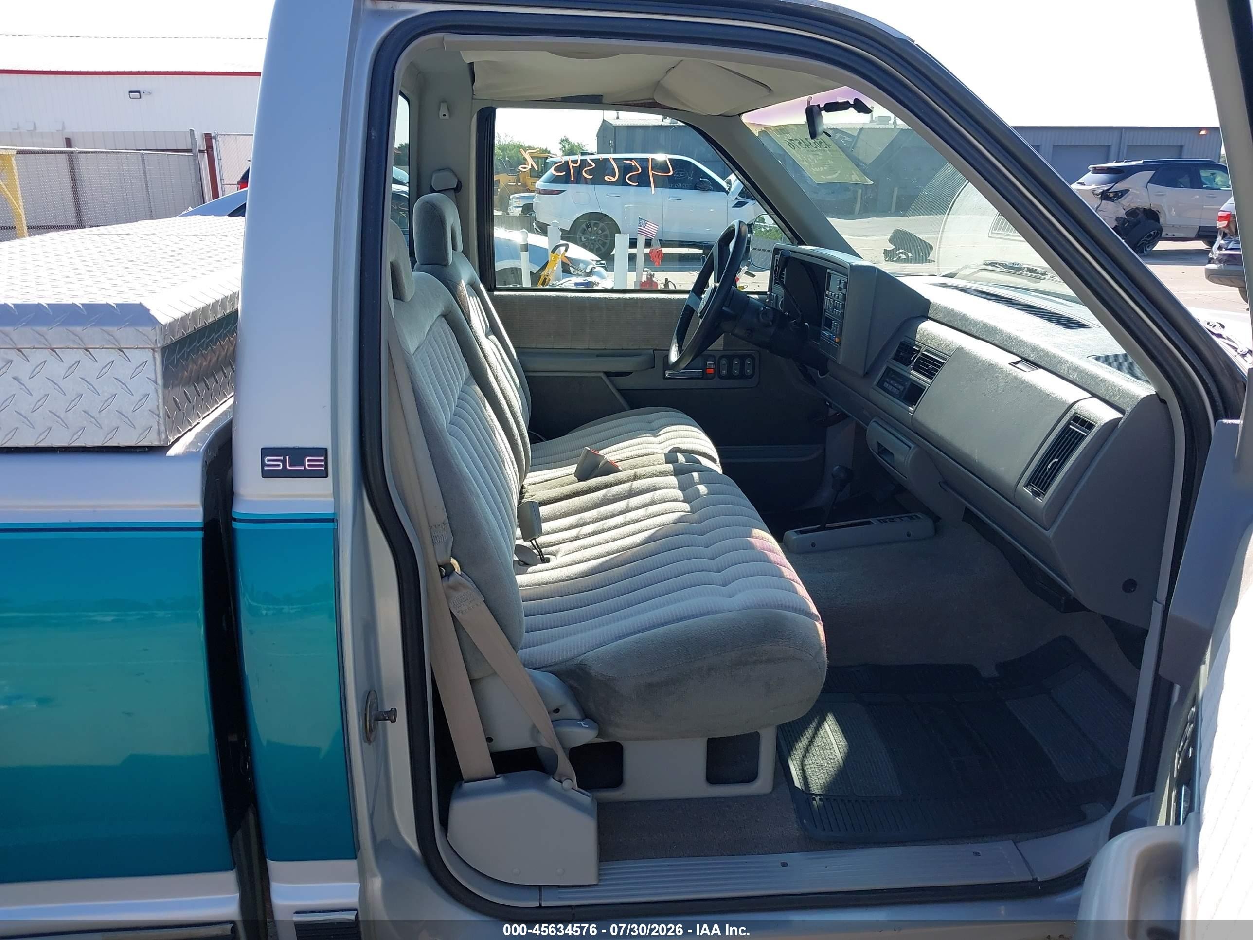 1993 Gmc Sierra K1500 Green vin: 1GTEK14K2PE550234
