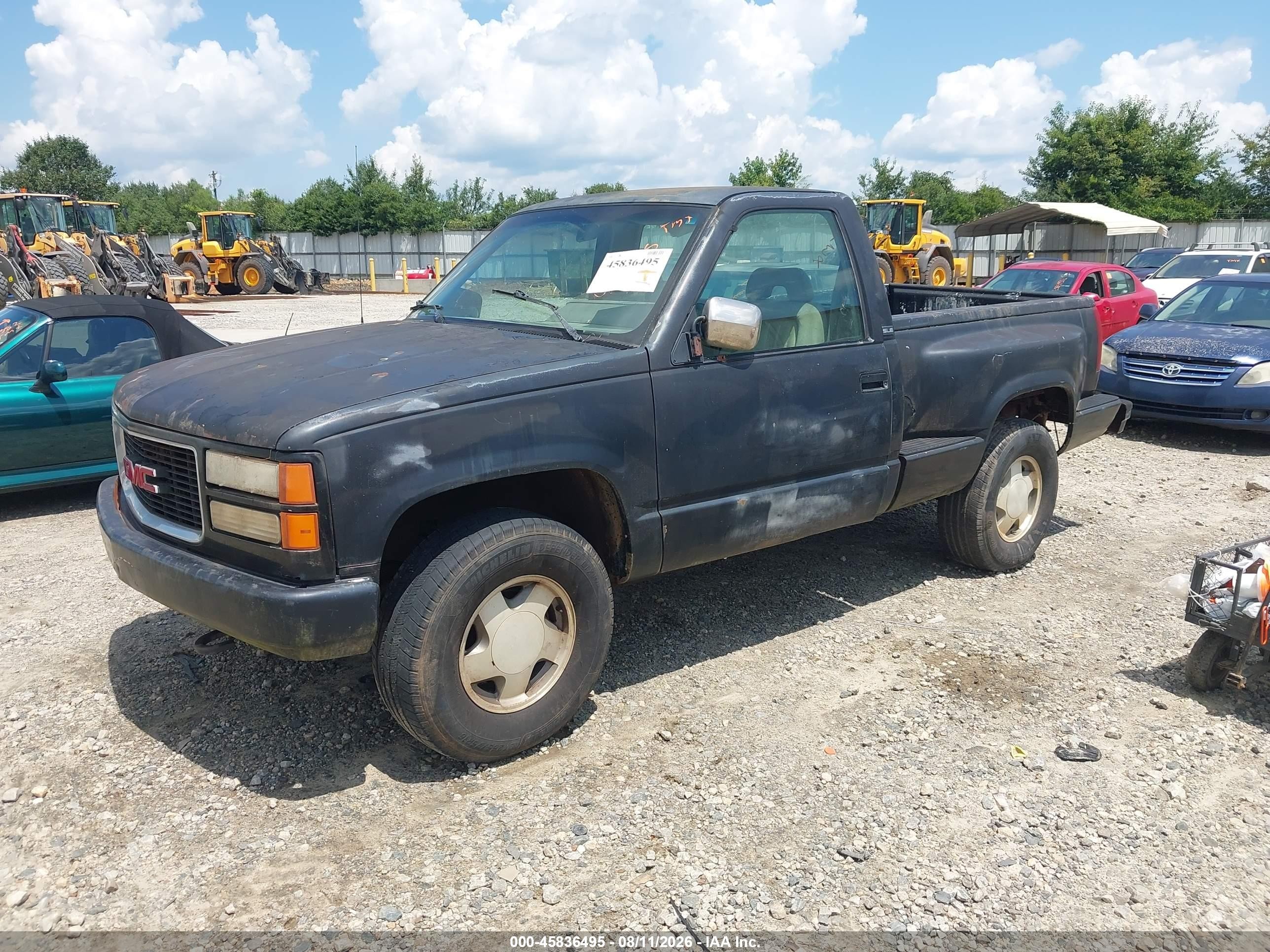 1994 Gmc Sierra K1500 Черный vin: 1GTEK14K5RZ502979