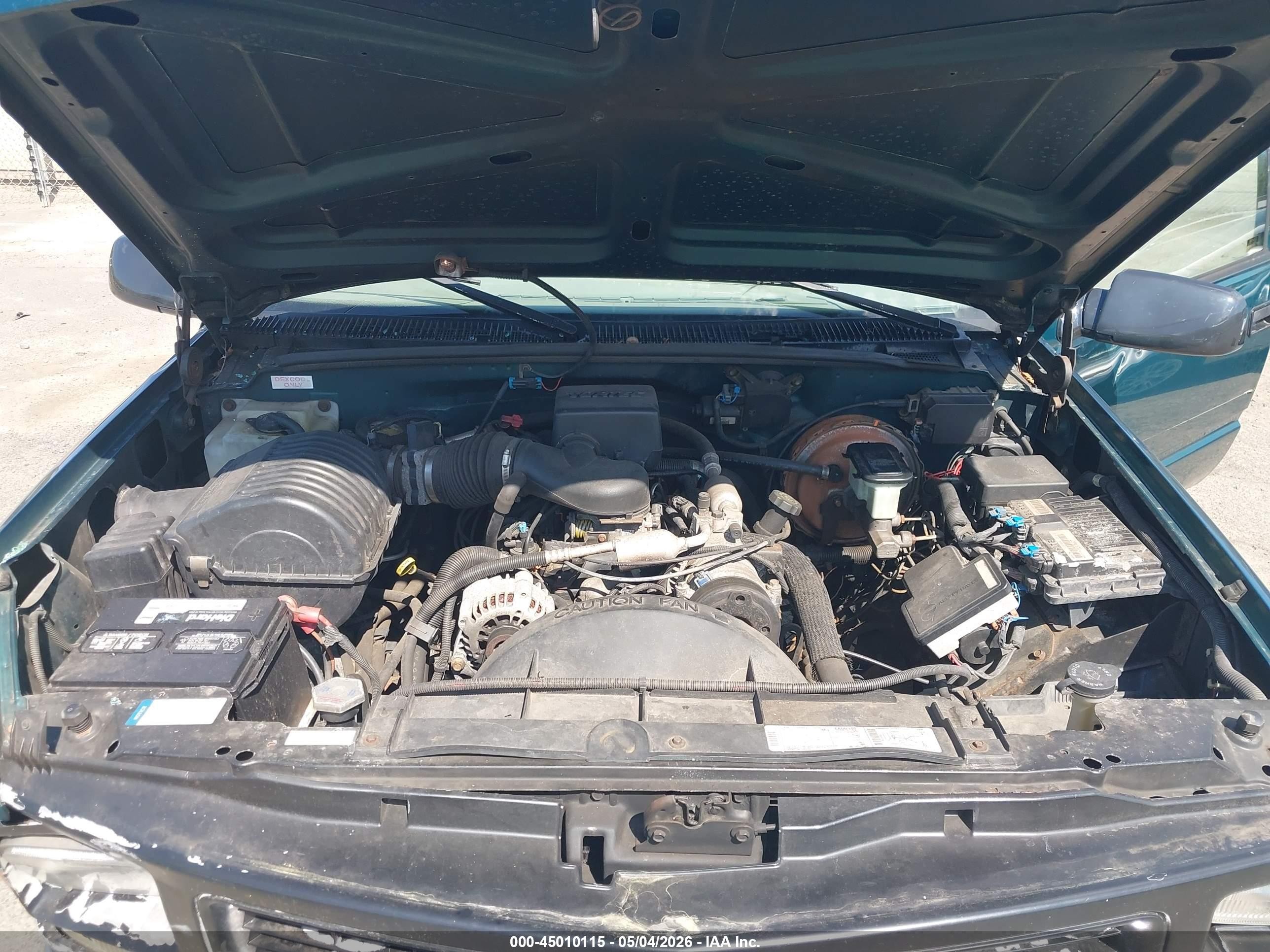 1997 Gmc Sierra 1500 Sl Wideside Green vin: 1GTEK14M2VZ550693