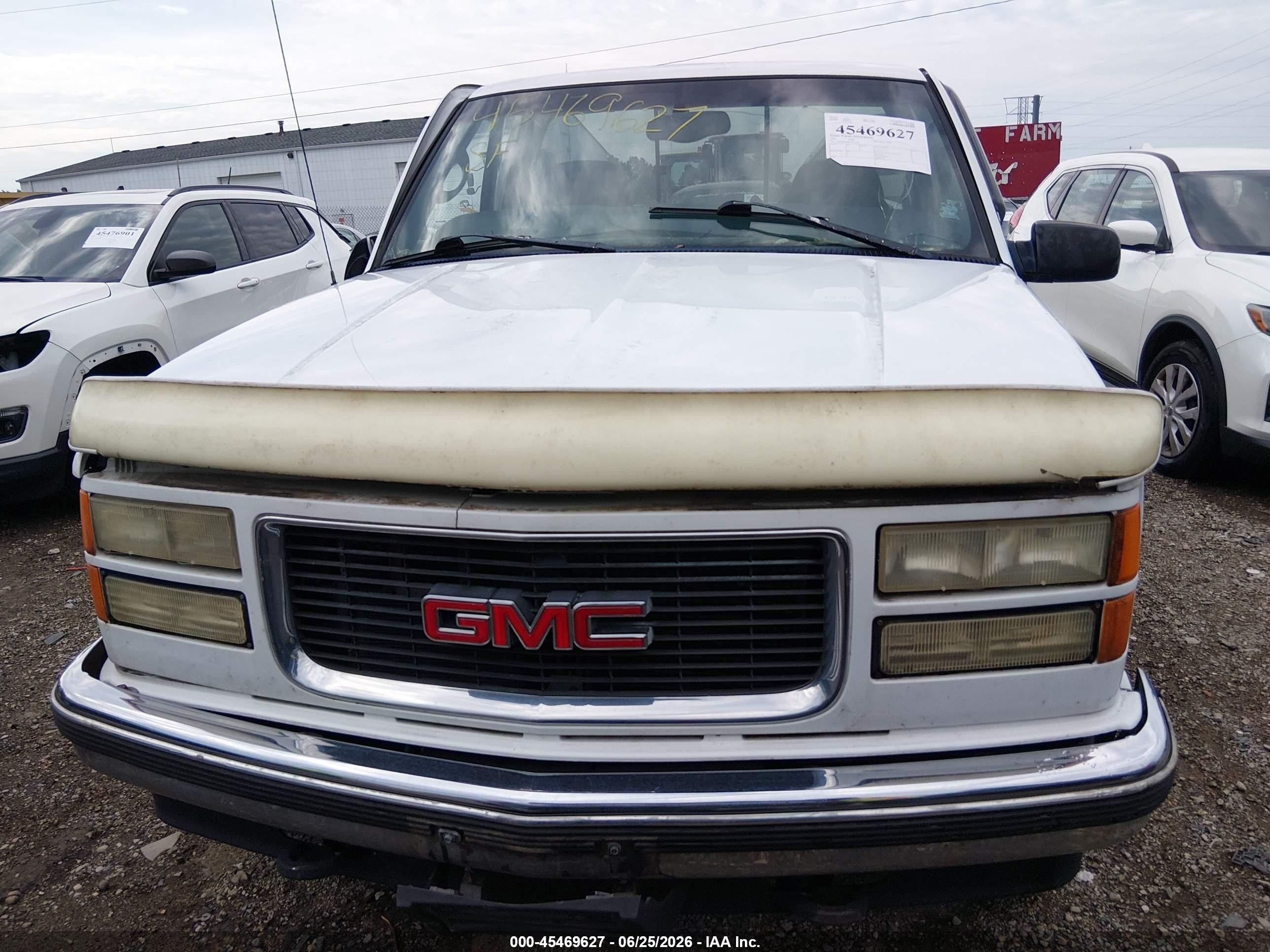 1997 Gmc Sierra 1500 Sl Wideside Белый vin: 1GTEK14R4VZ514712