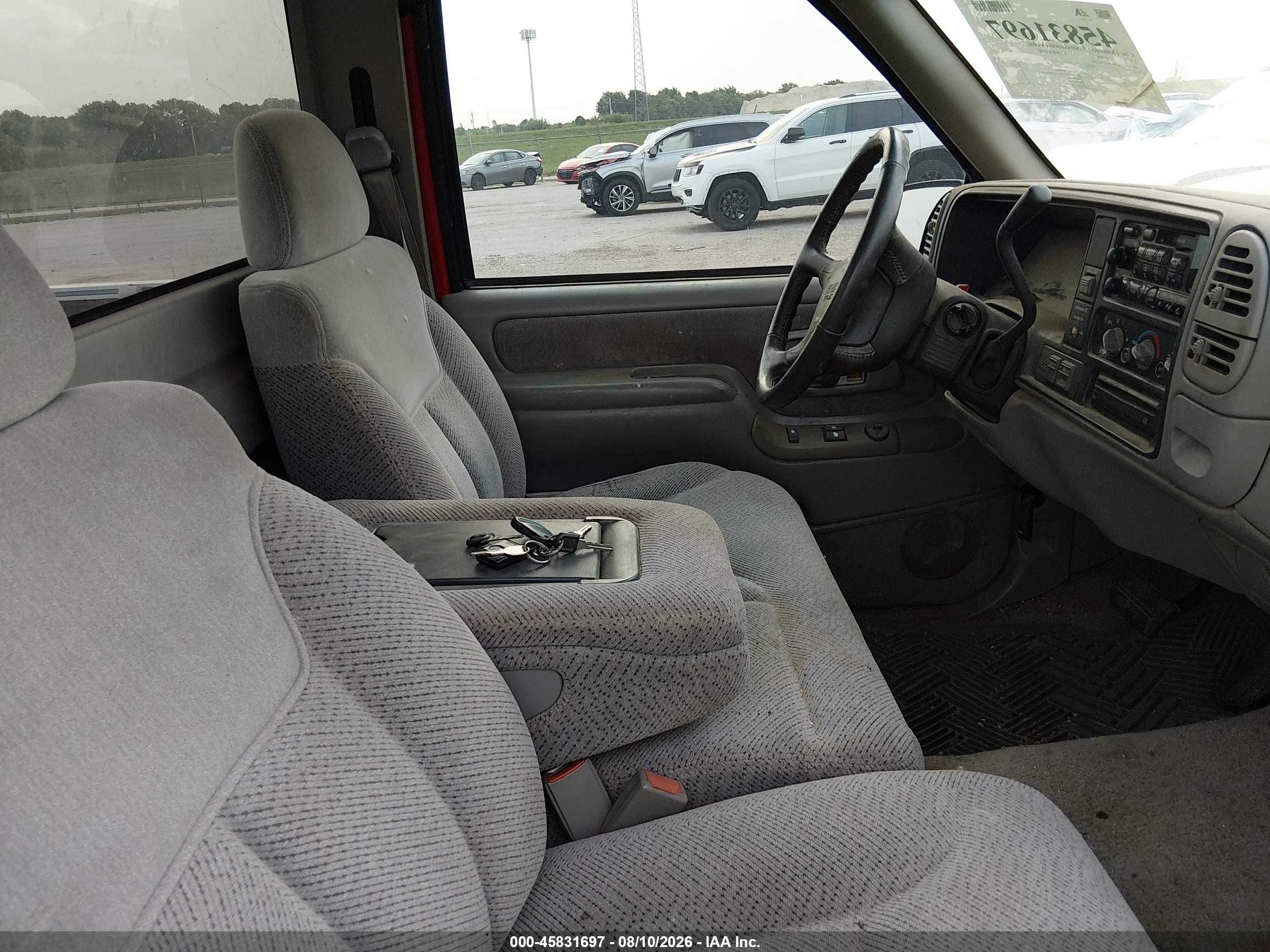 1997 Gmc Sierra 1500 Sl Wideside Red vin: 1GTEK14RXVZ546080