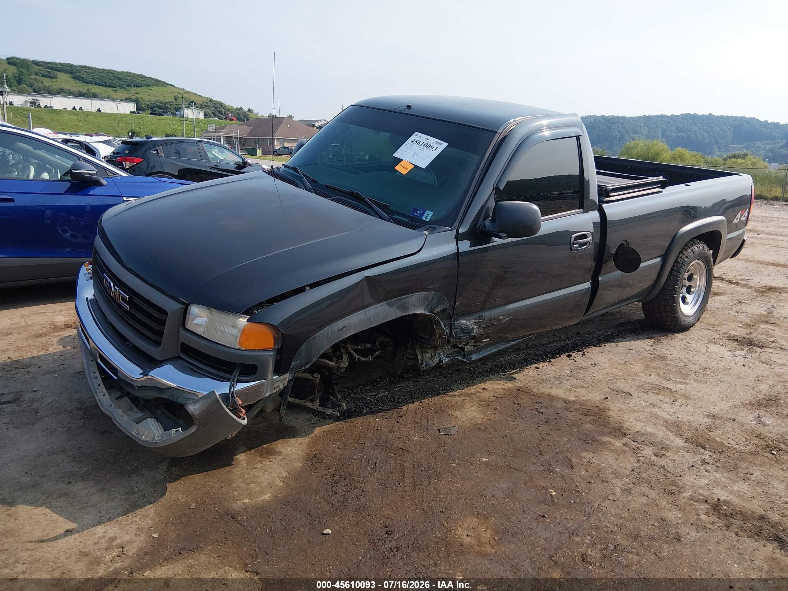 2005 Gmc Sierra 1500 Work Truck Серый vin: 1GTEK14T15Z213200