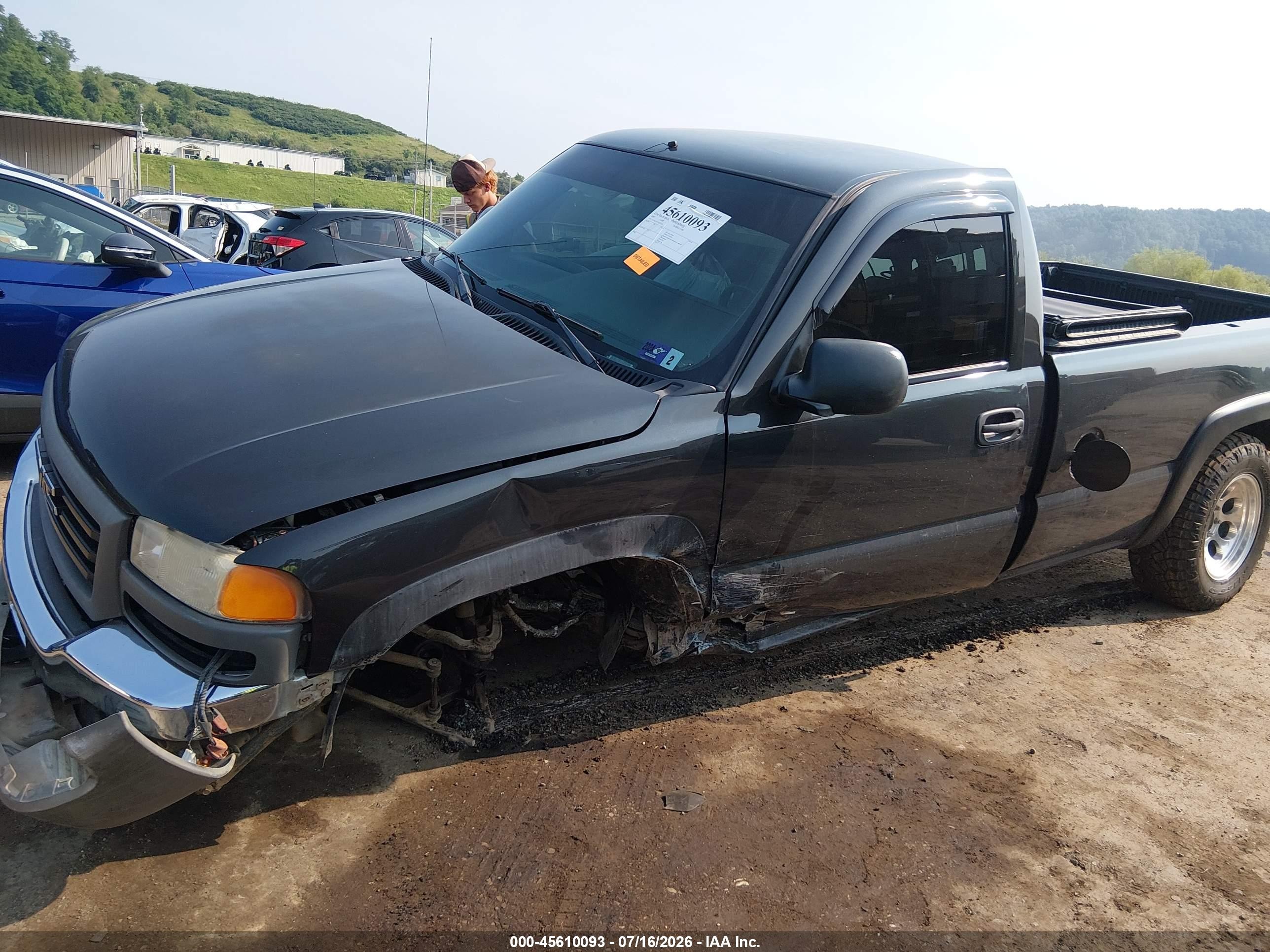 2005 Gmc Sierra 1500 Work Truck Серый vin: 1GTEK14T15Z213200