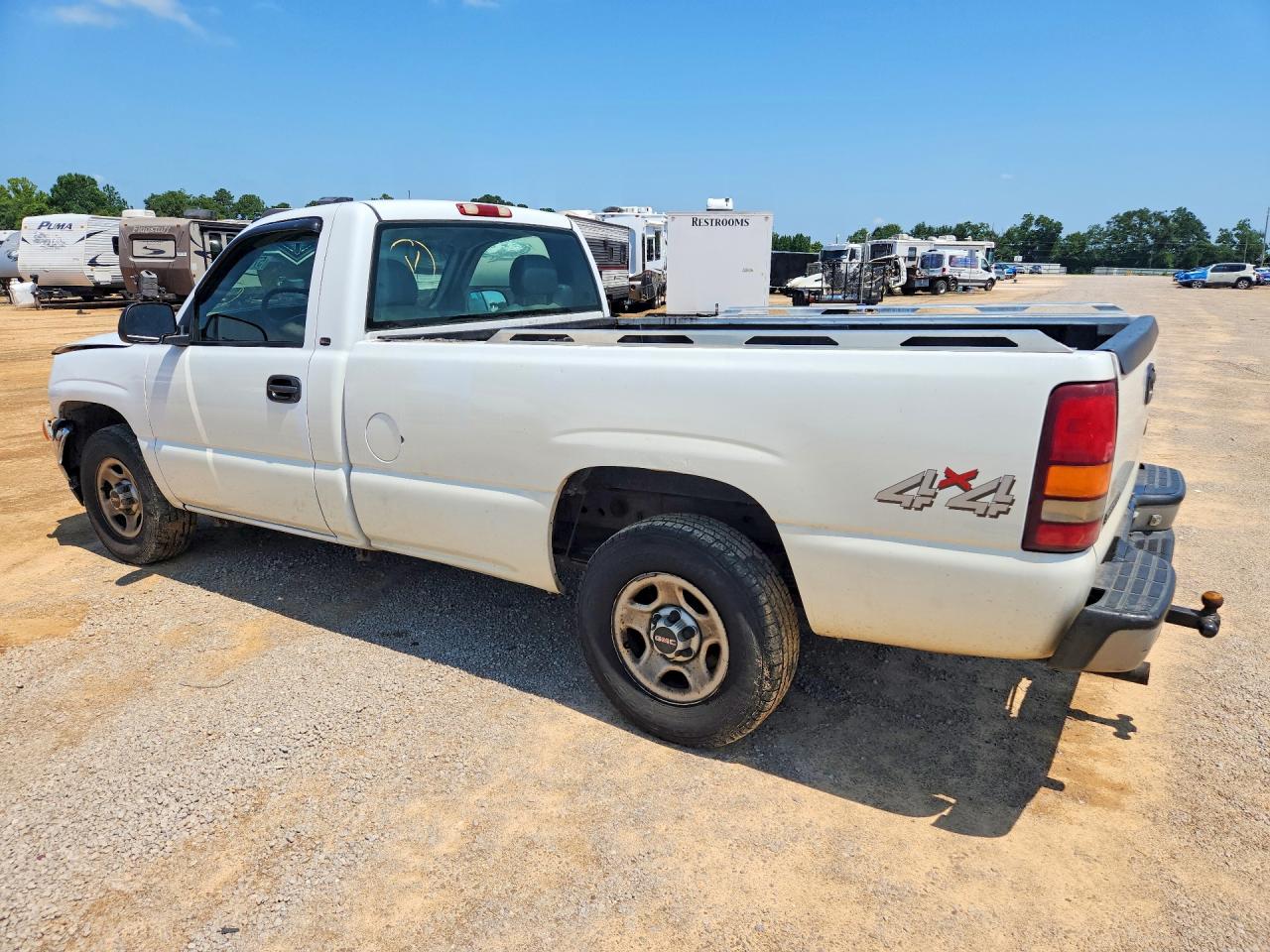 2001 Gmc Sierra White vin: 1GTEK14T41E112248