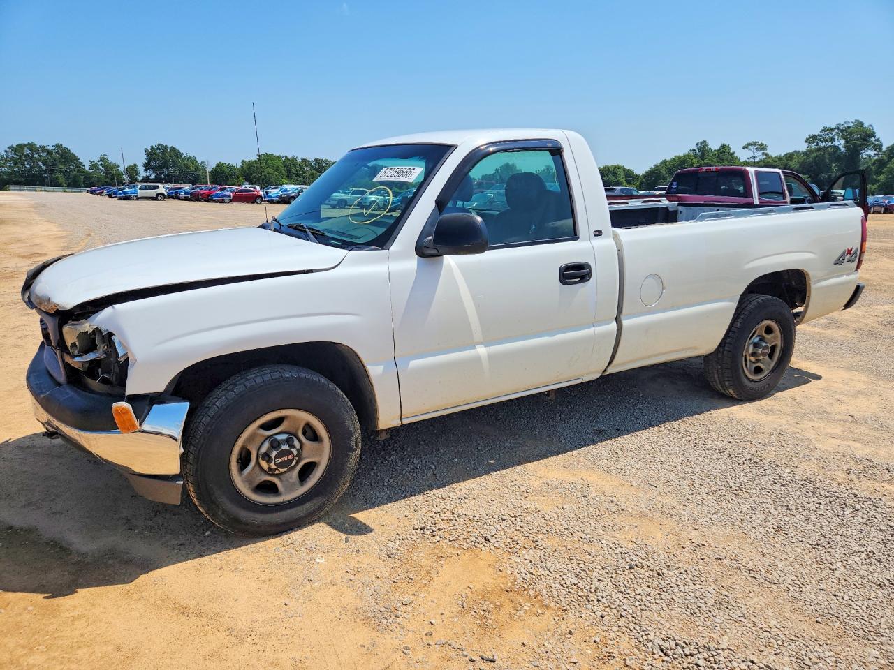 2001 Gmc Sierra White vin: 1GTEK14T41E112248