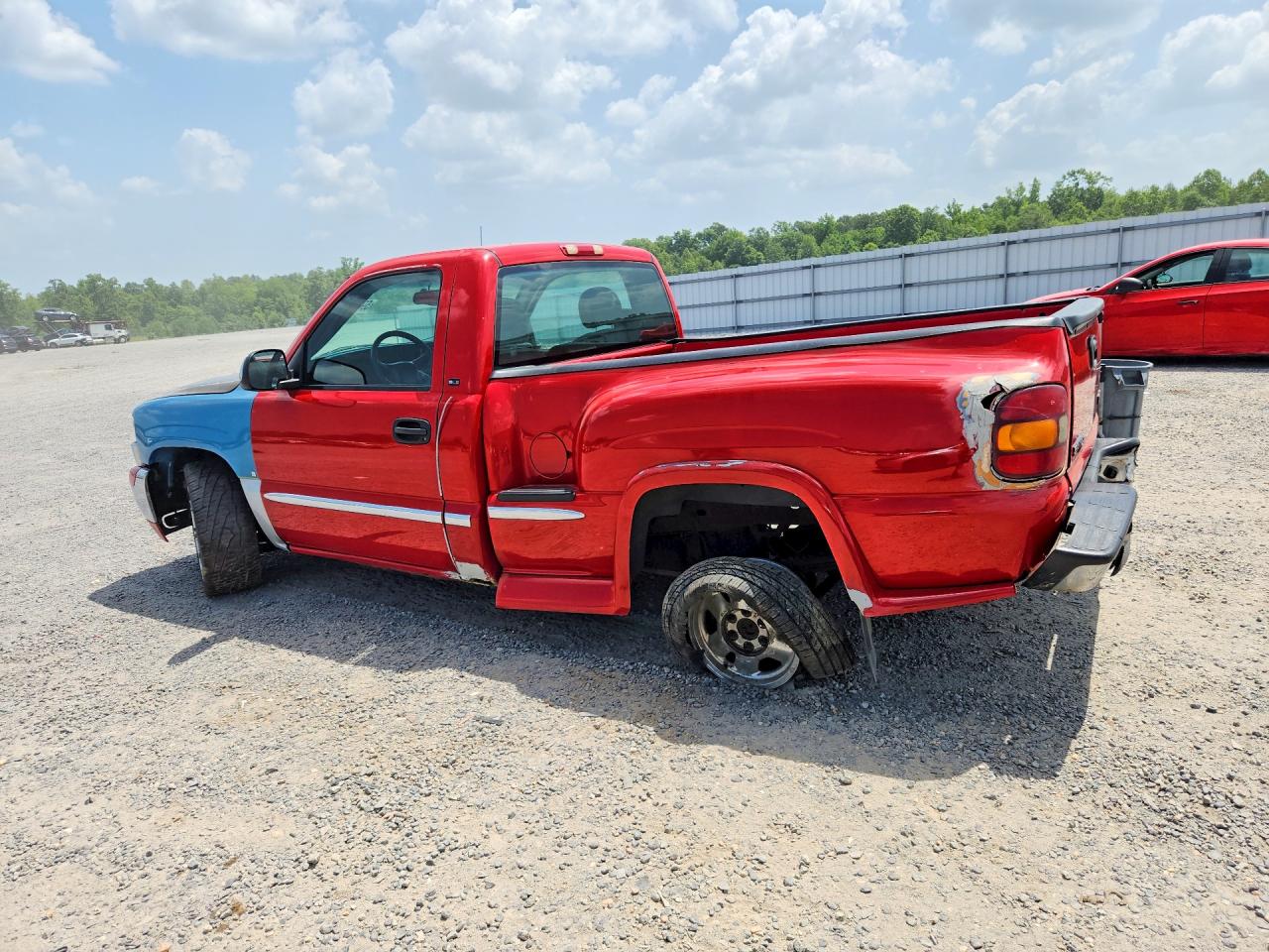 2001 Gmc New Sierra K1500 Red vin: 1GTEK14T61Z291465
