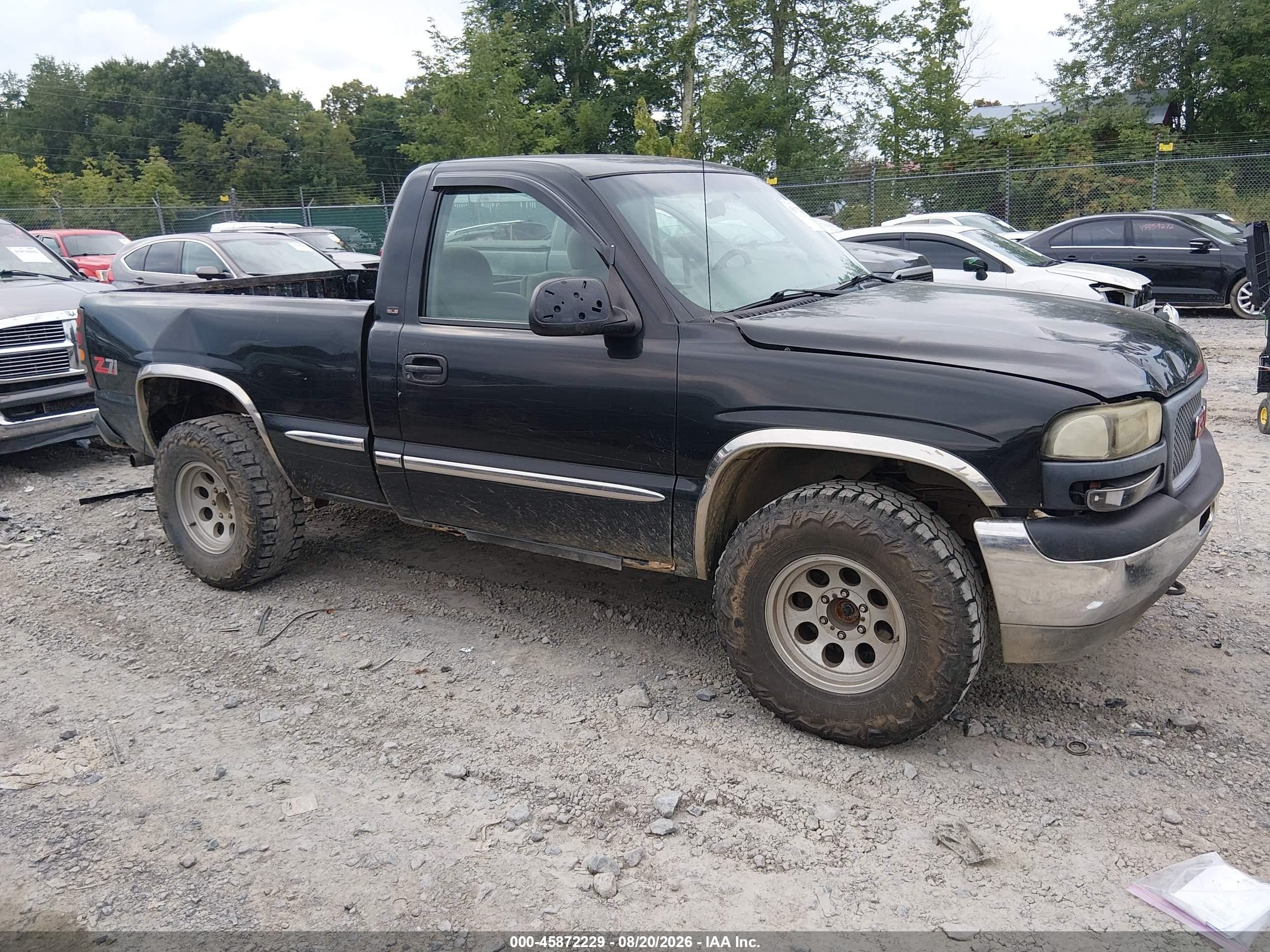 1999 Gmc New Sierra 1500 Sle Black vin: 1GTEK14T7XZ502486
