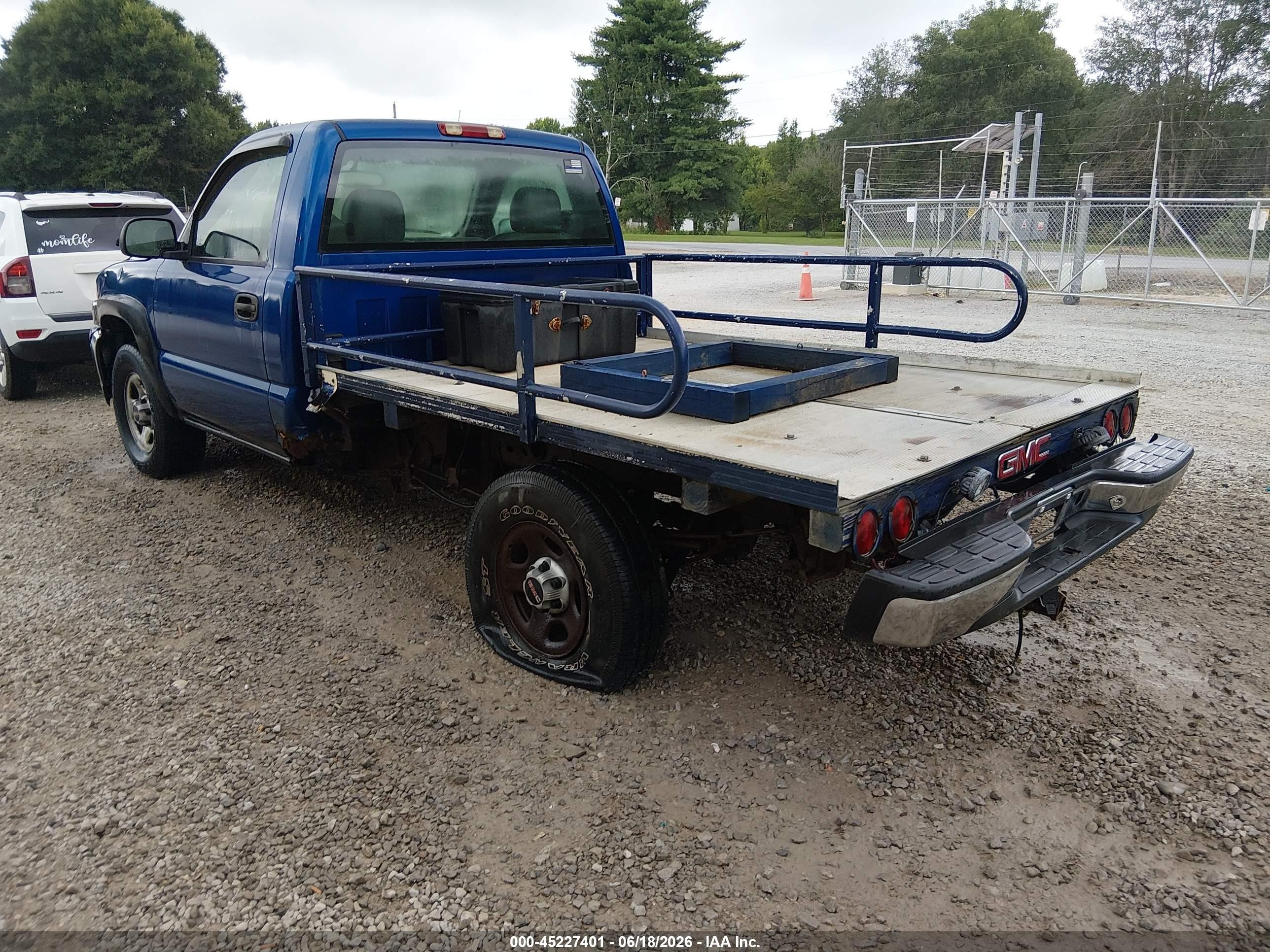 2004 Gmc Sierra 1500 Work Truck Blue vin: 1GTEK14T84Z336071